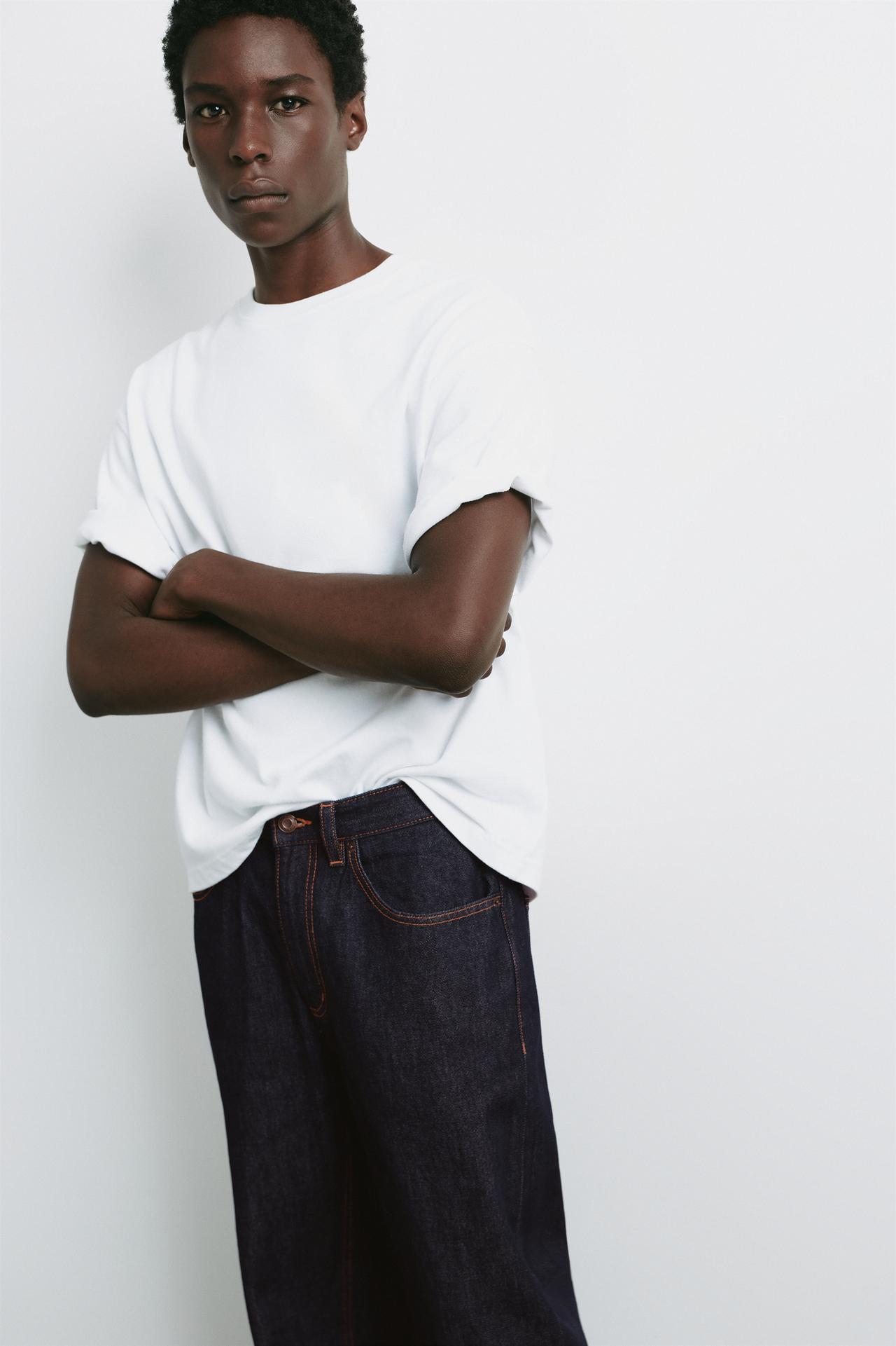 Baggy Indigo Denim Jeans — indigo