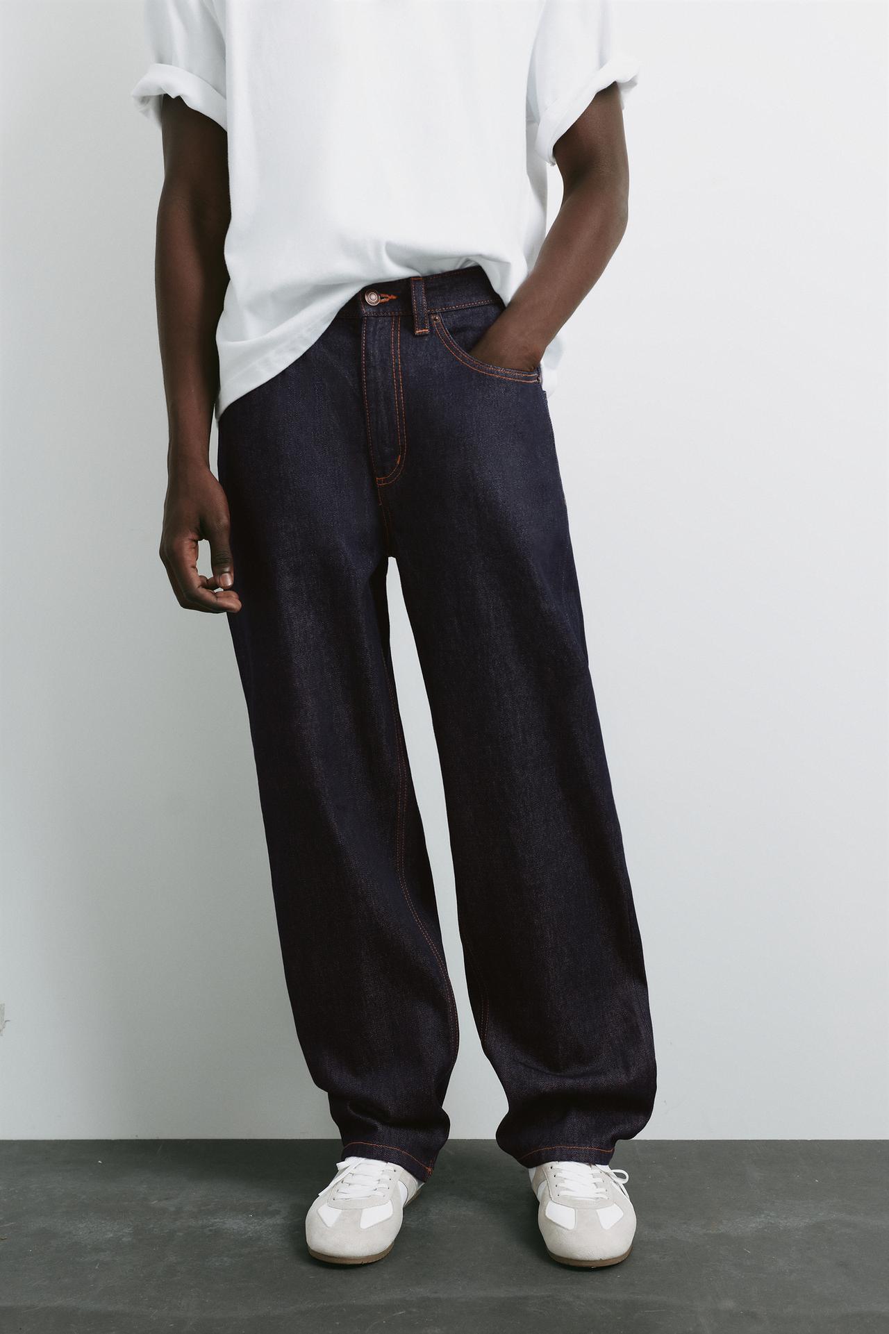 Baggy Indigo Denim Jeans — indigo
