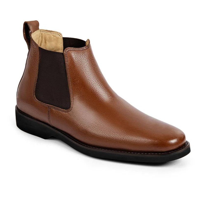 Emporia Leather Chelsea Boots — Brown