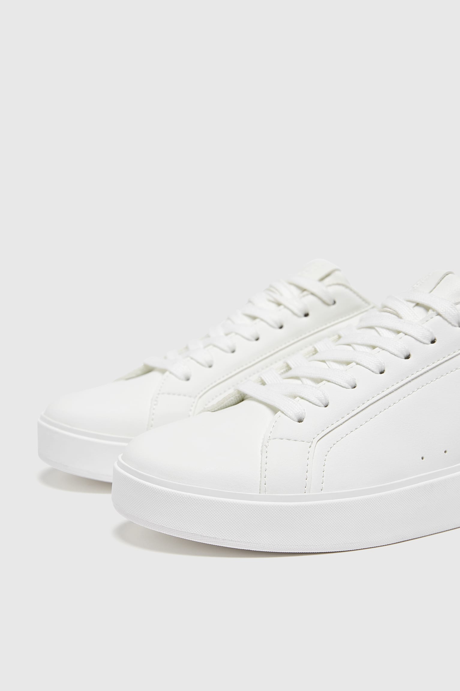 Pull&Bear Everyday Court Sneakers — white