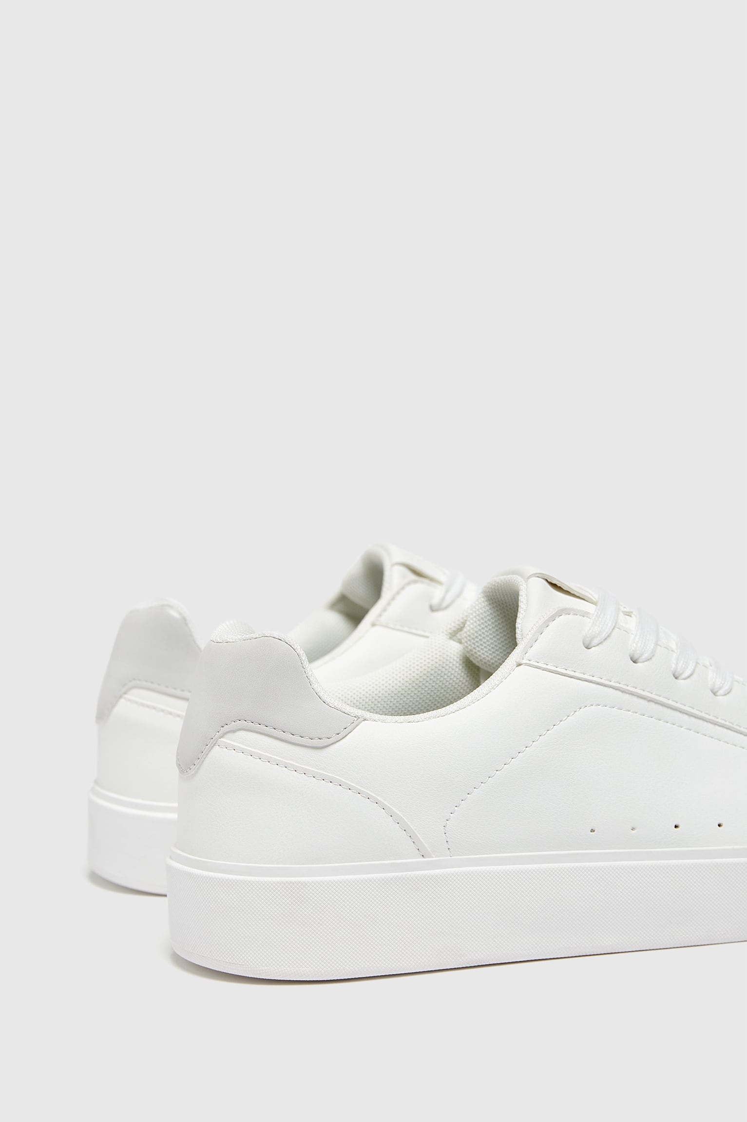 Pull&Bear Everyday Court Sneakers — white