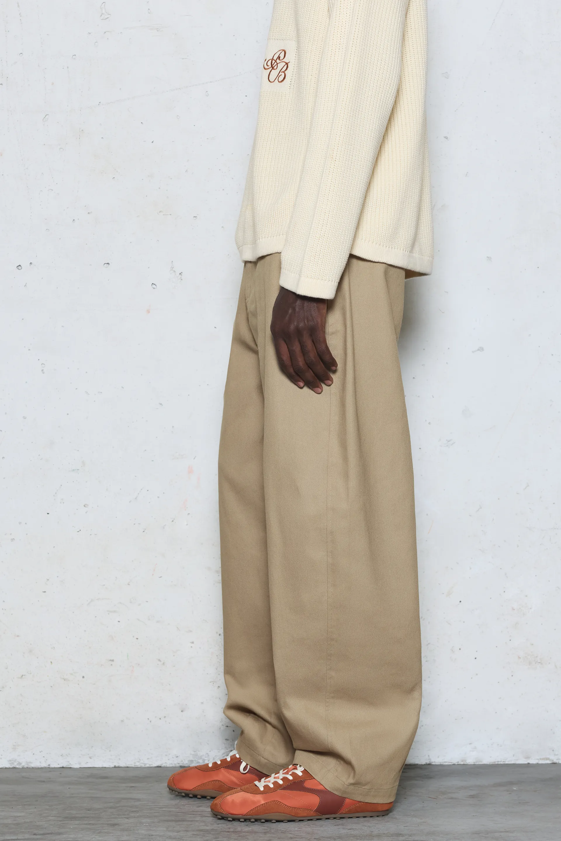 Pantalon barrel — Brun vigoré