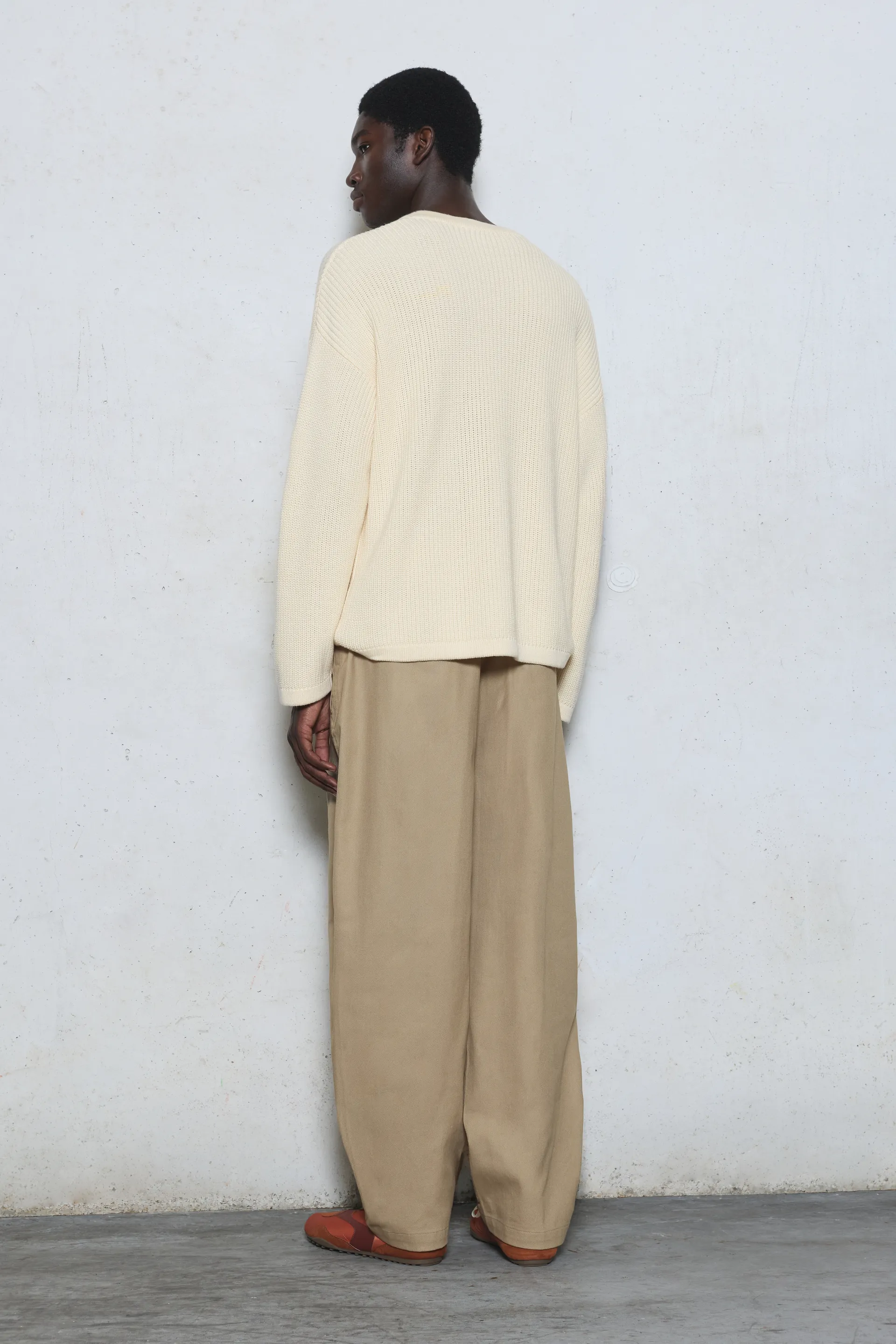 Pantalon barrel — Brun vigoré