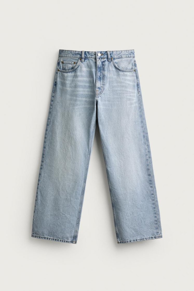 Zara JEAN LOOSE FIT — Sky Blue