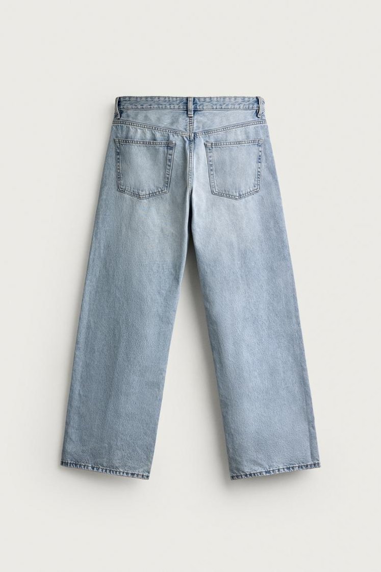 Zara JEAN LOOSE FIT — Sky Blue