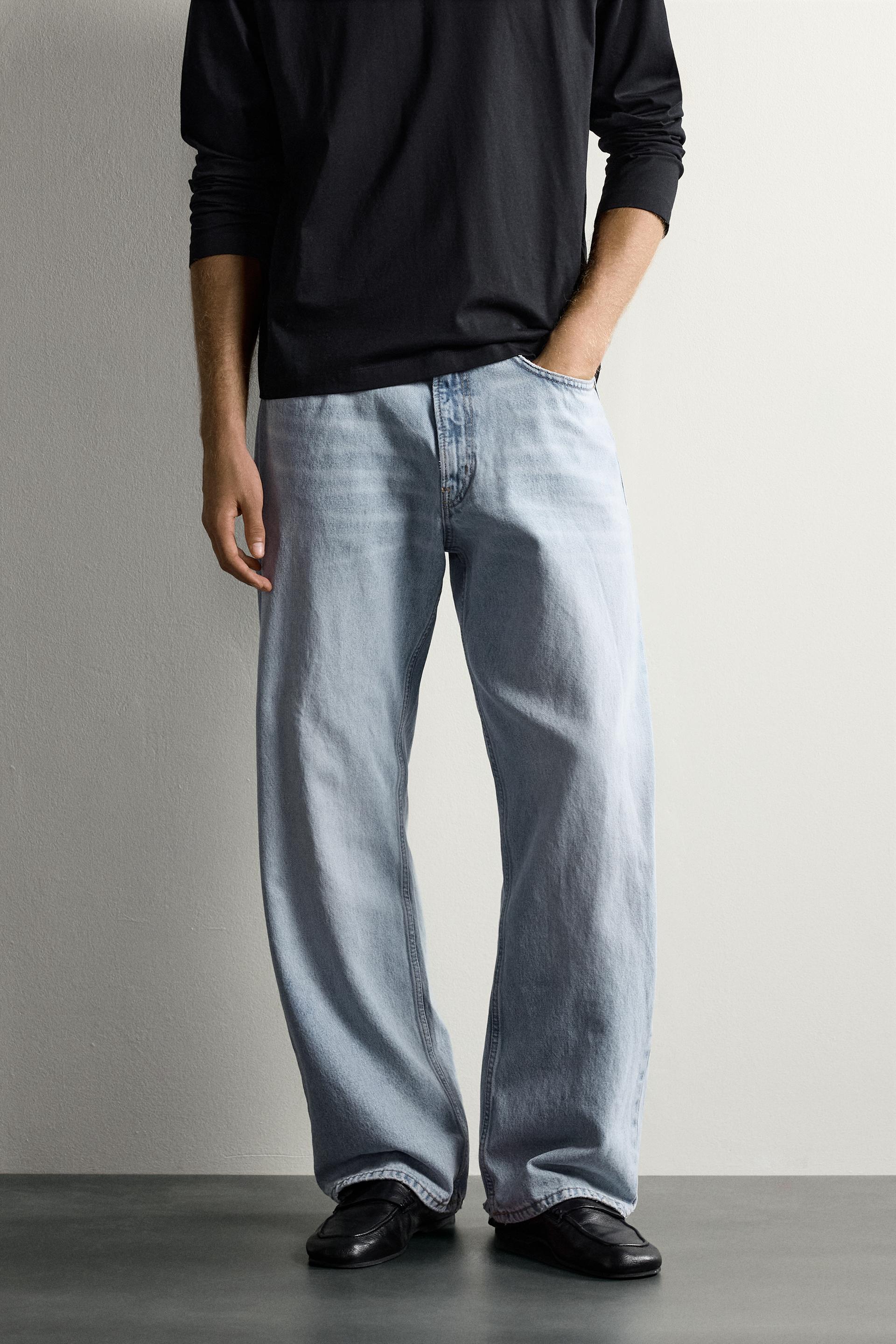 Zara JEAN LOOSE FIT — Sky Blue