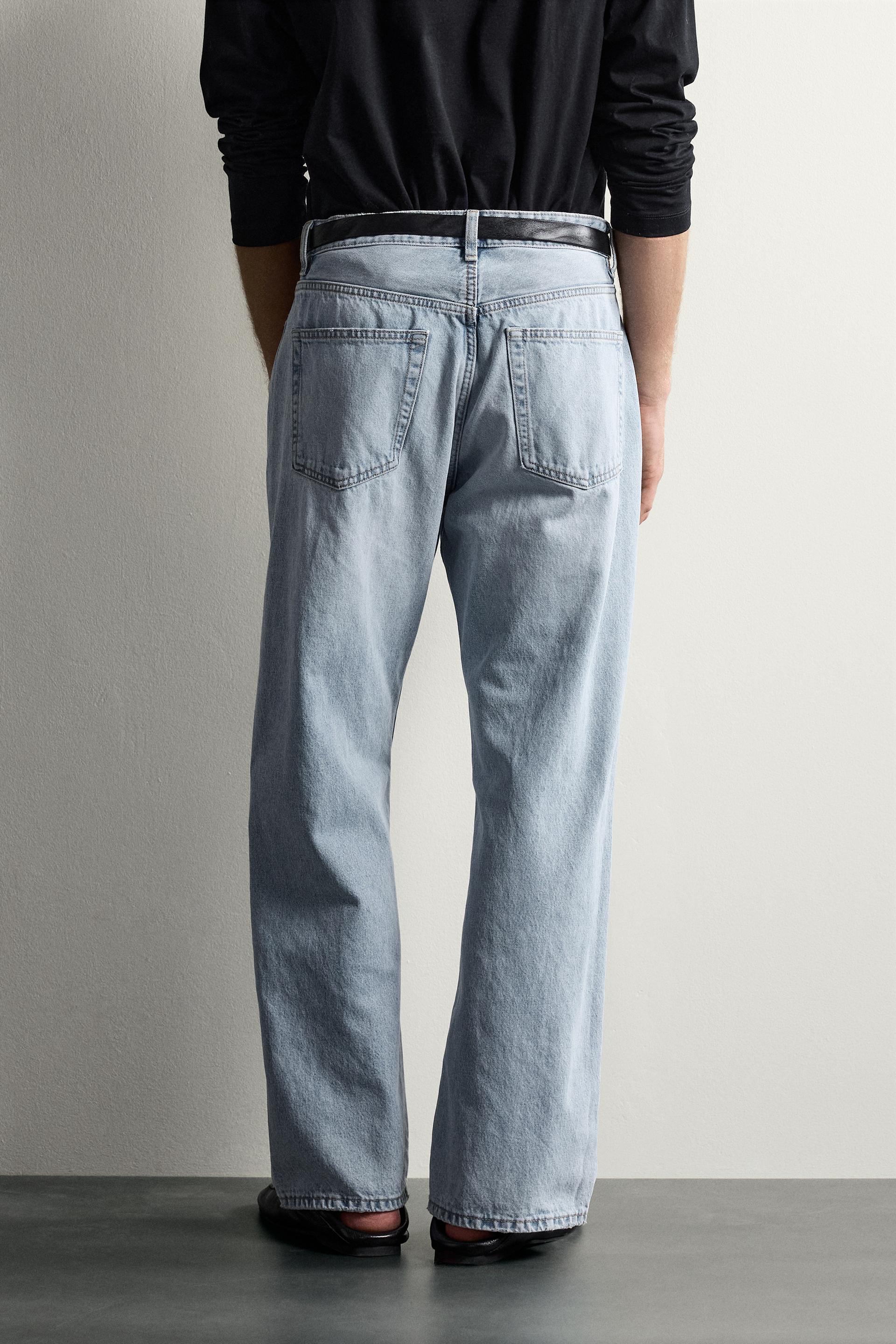 Zara JEAN LOOSE FIT — Sky Blue