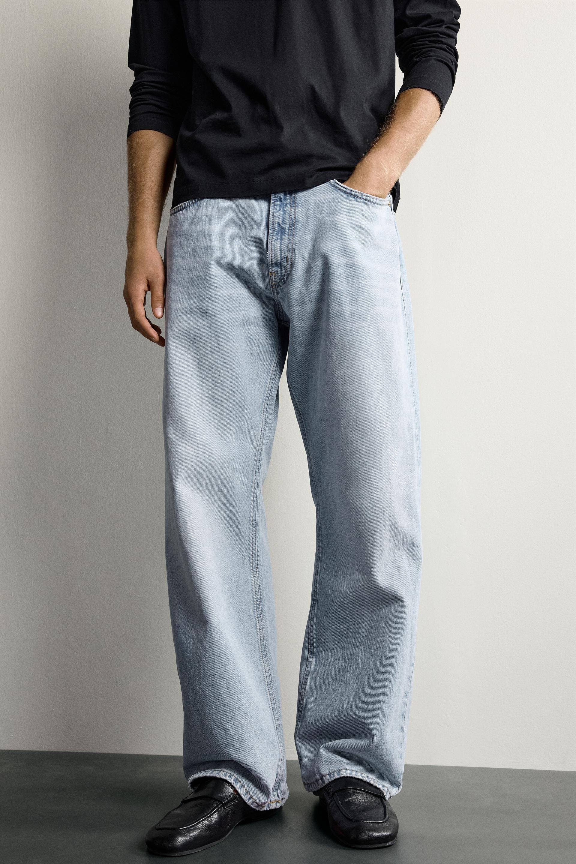 Zara JEAN LOOSE FIT — Sky Blue