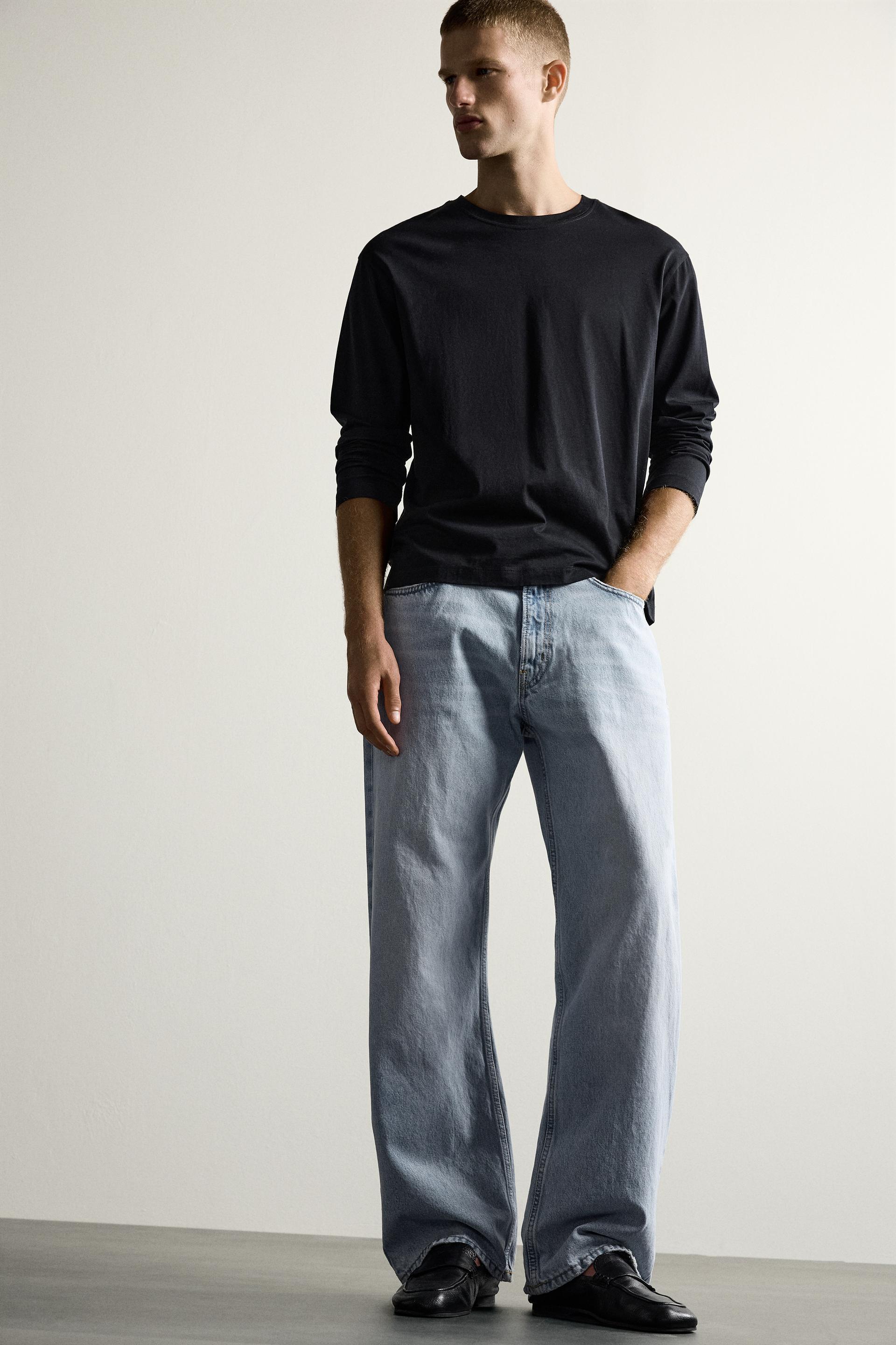 Zara JEAN LOOSE FIT — Sky Blue