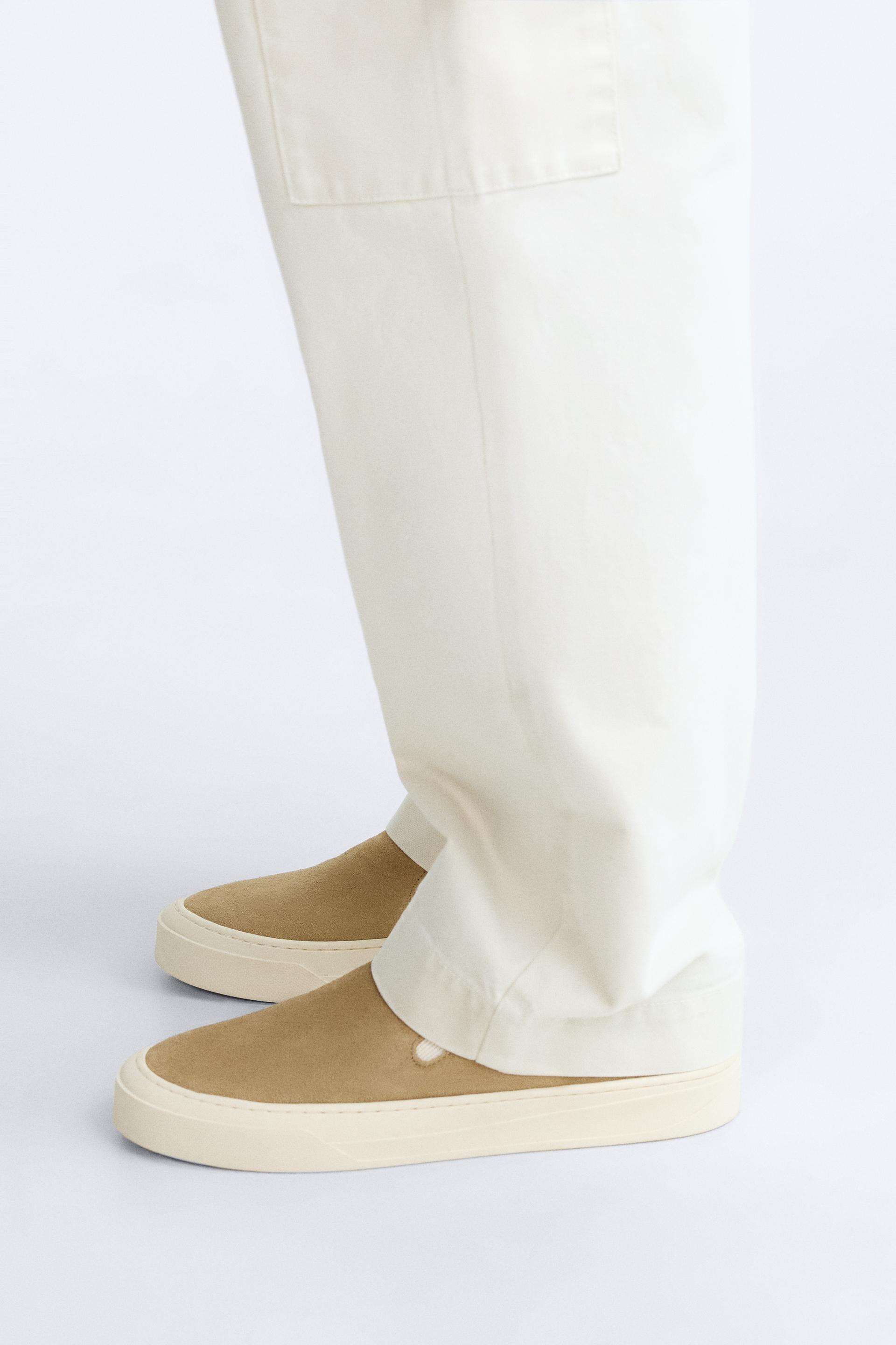 Zara Yaxlit Leather Slip-On — QUMRANG/JIGARRANG2272/320/718