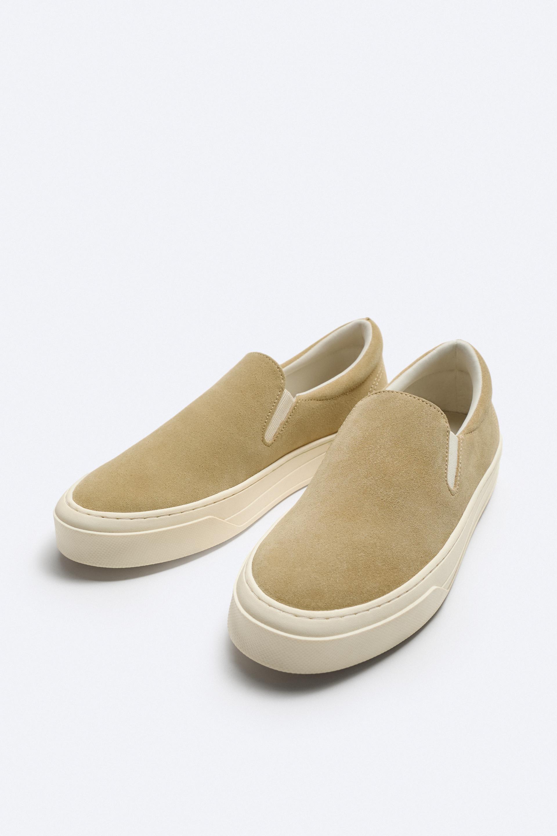 Zara Yaxlit Leather Slip-On — QUMRANG/JIGARRANG2272/320/718