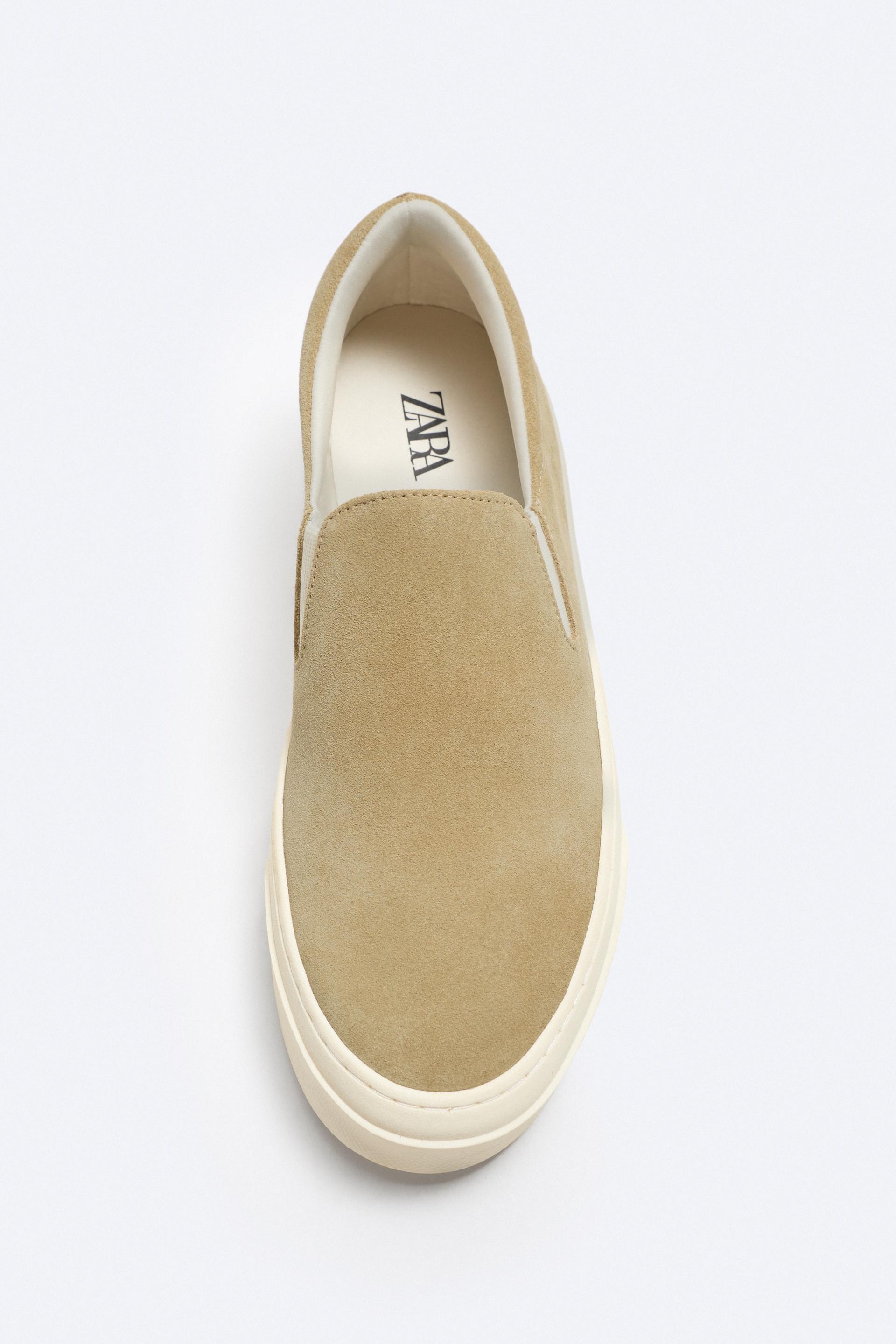 Zara Yaxlit Leather Slip-On — QUMRANG/JIGARRANG2272/320/718