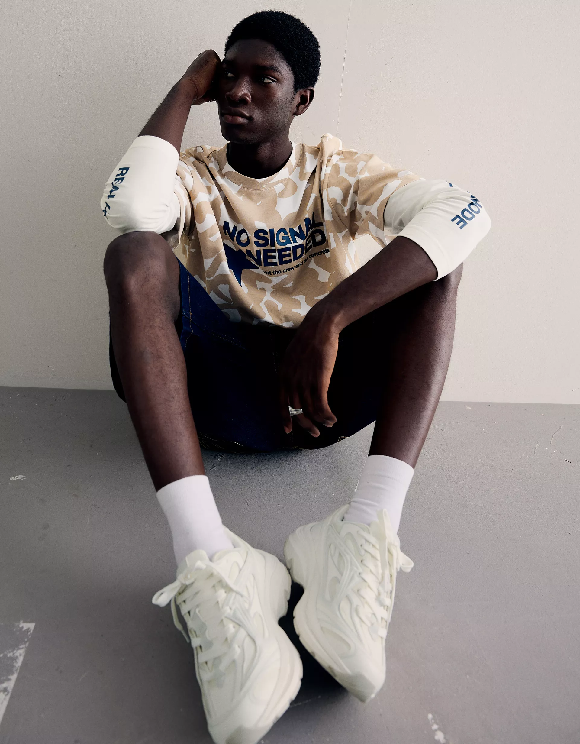 Bershka Chunky sole trainers — White