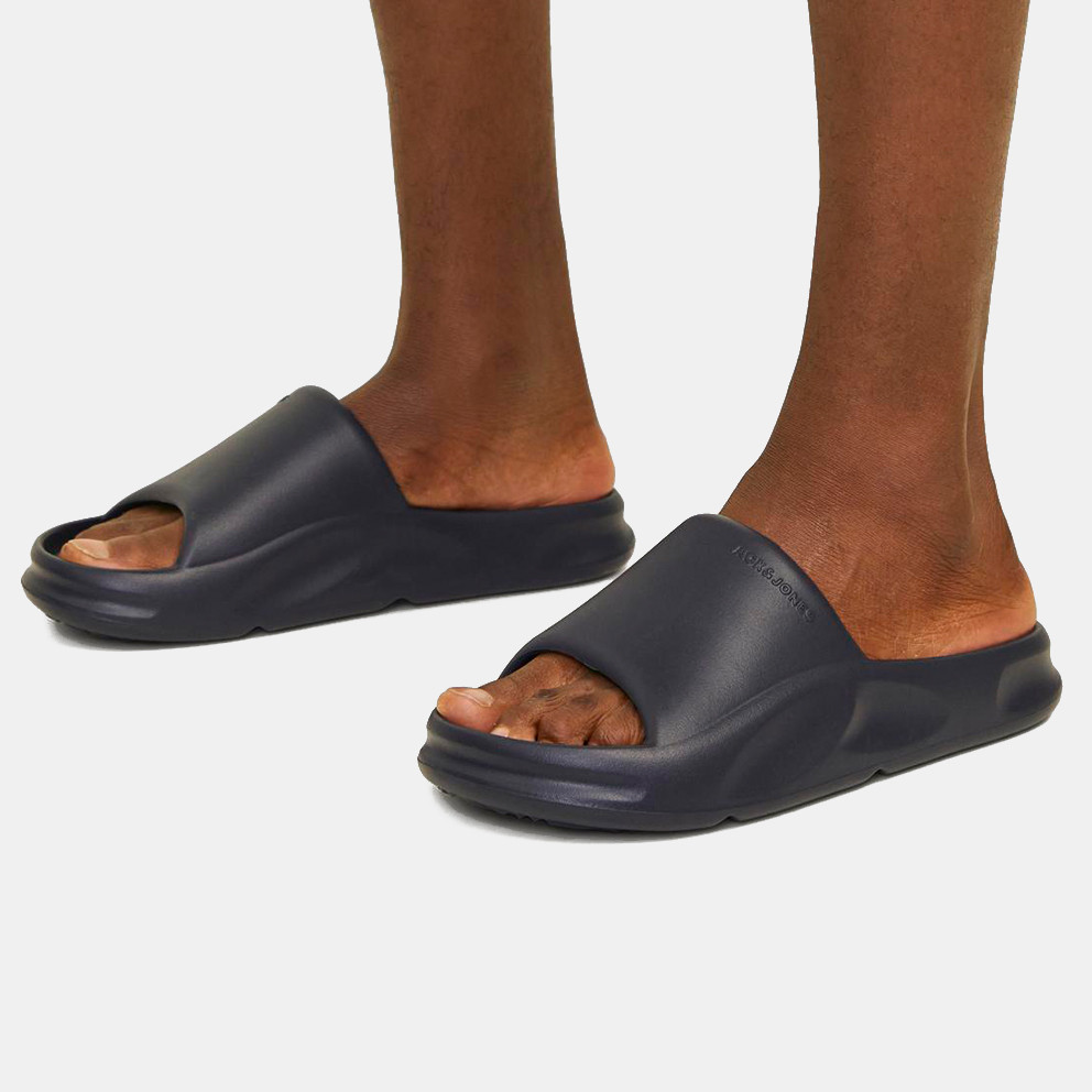 Jack  & Jones Comfort Cushioned Slide Sandals — Navy