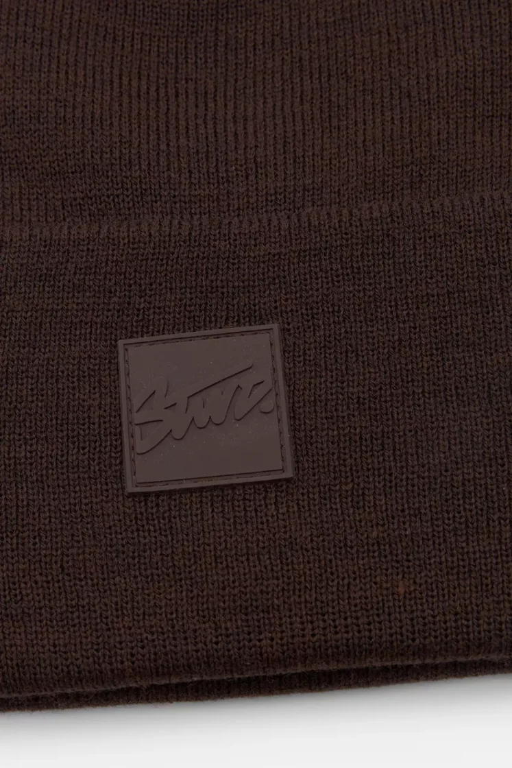 Pull&Bear STWD beanie — Chocolate