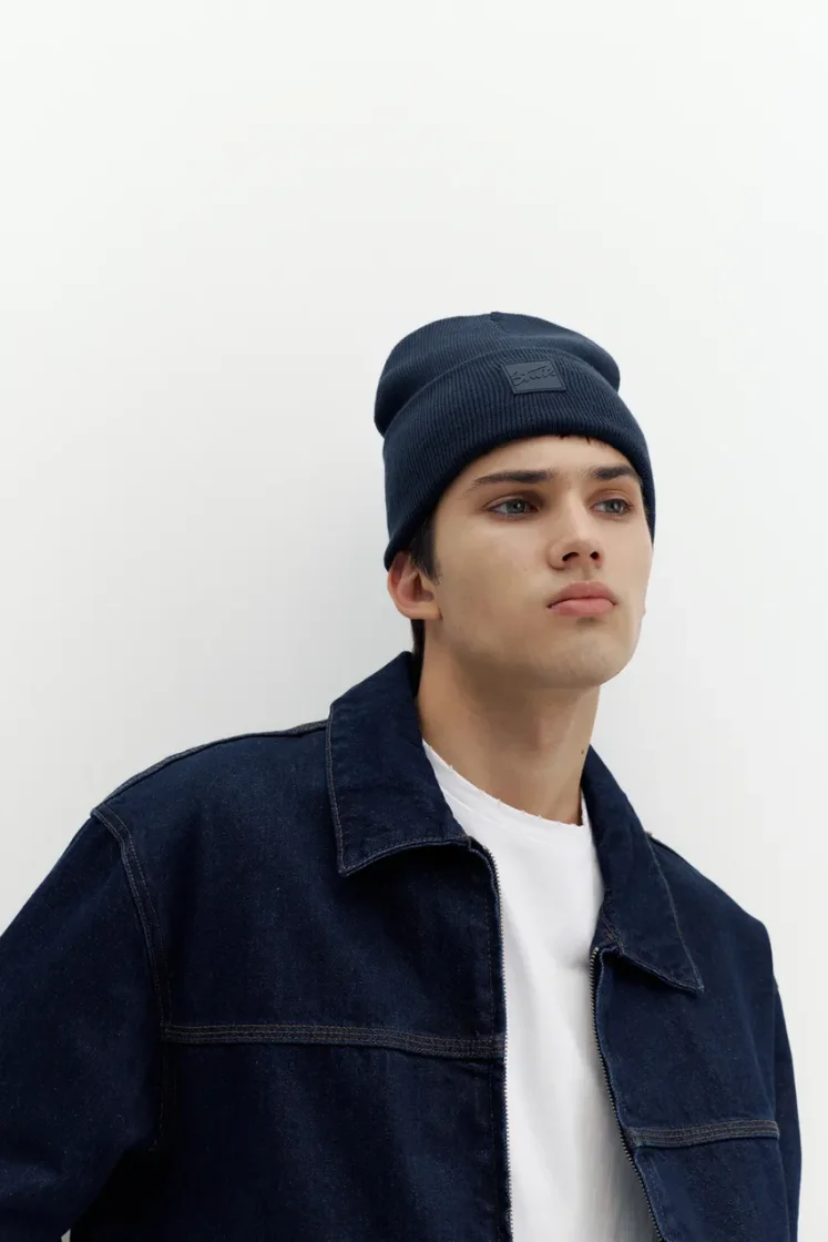 Pull&Bear STWD beanie — Navy