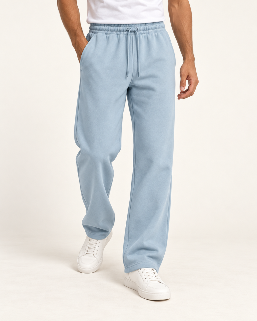 Men's Relaxed Fit Joggers — Sky Blue