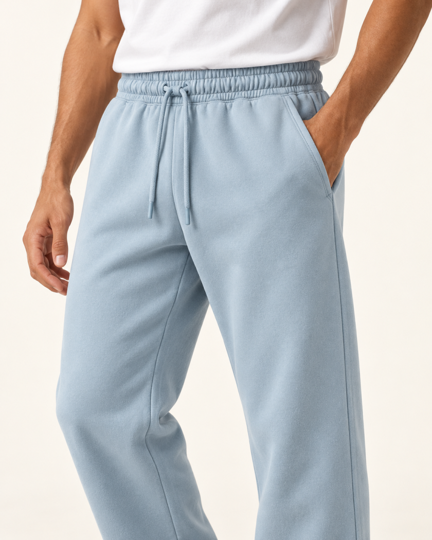 Men's Relaxed Fit Joggers — Sky Blue