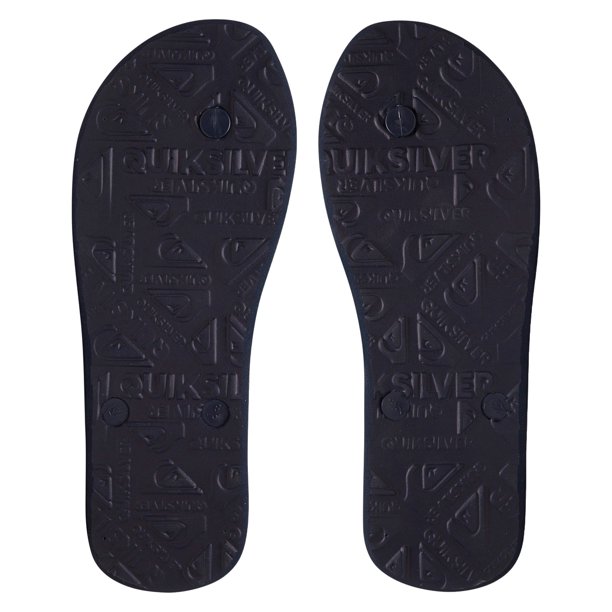 Striped Two-Tone Flip Flops — Mint