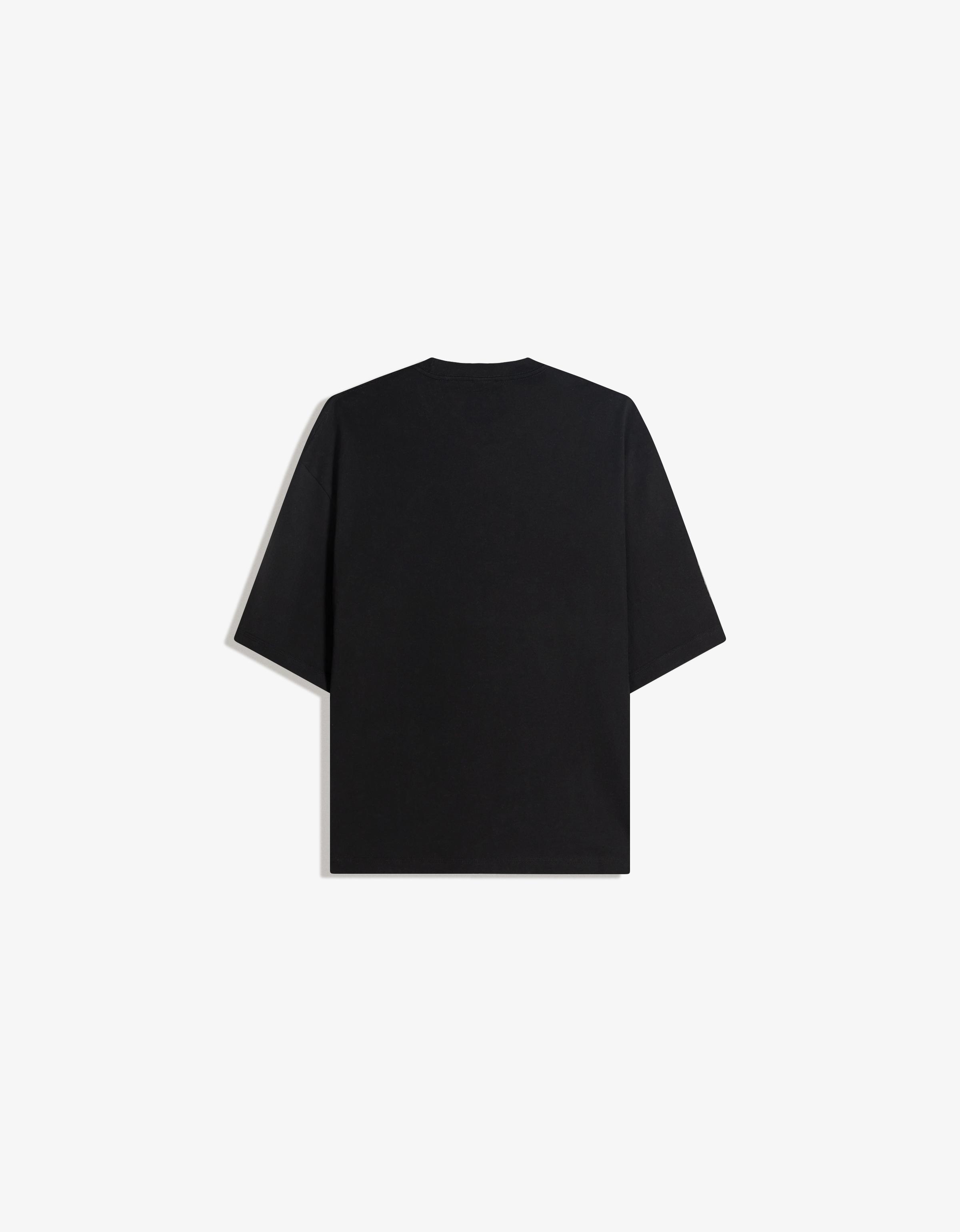 Bershka T-shirt boxy heavy — Noir