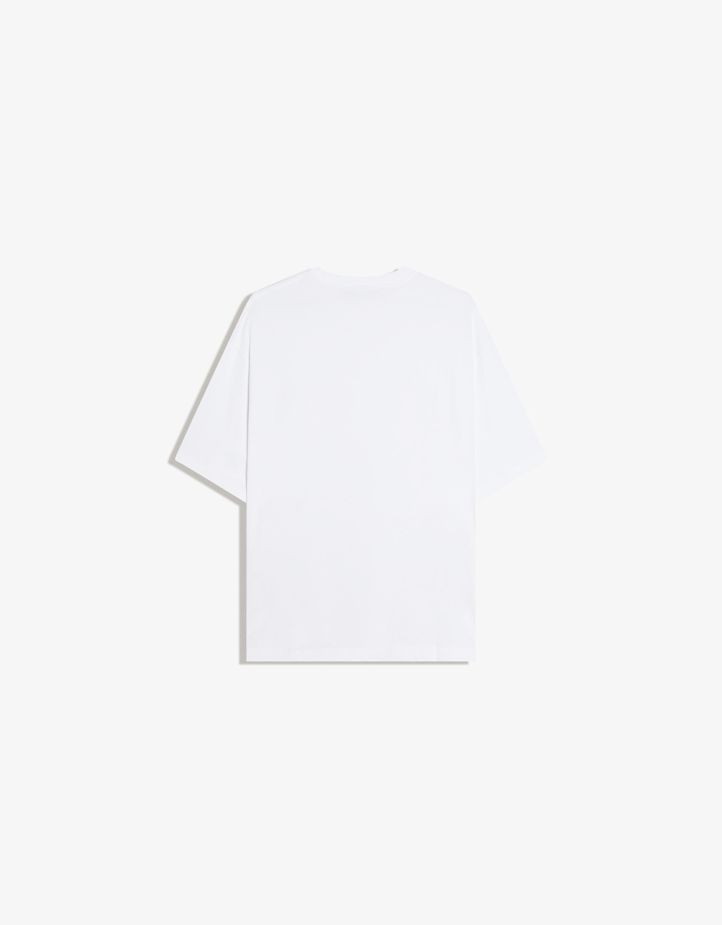 Bershka T-shirt boxy heavy — Blanc