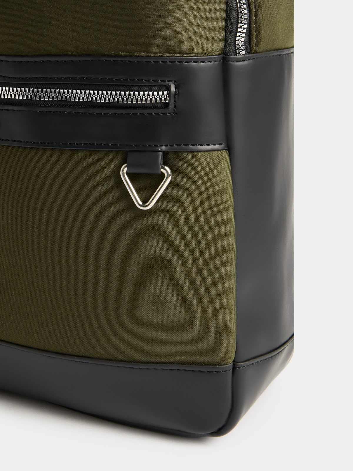 Khaki & Black Backpack