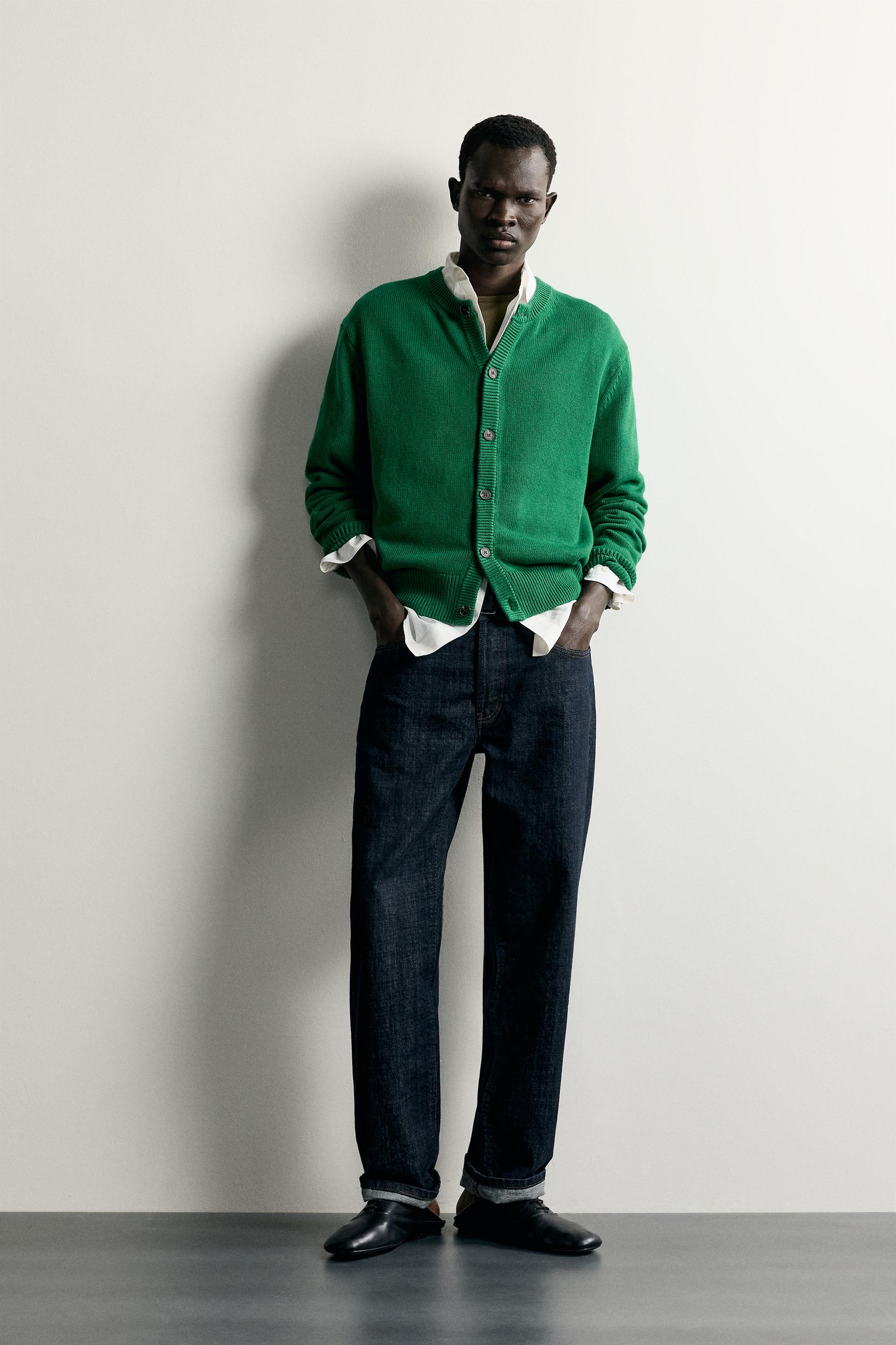 Cardigan Décontracté Coton Mélan