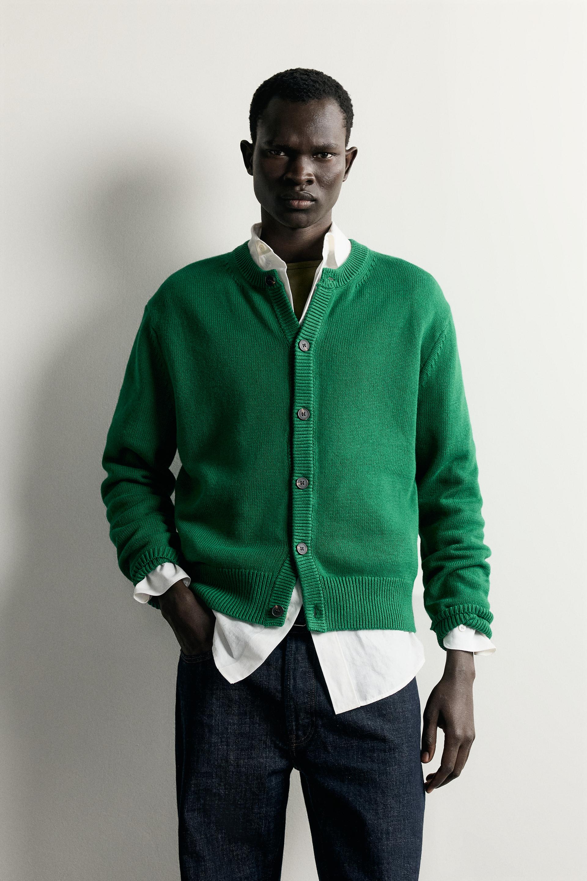 Cardigan Décontracté Coton Mélan