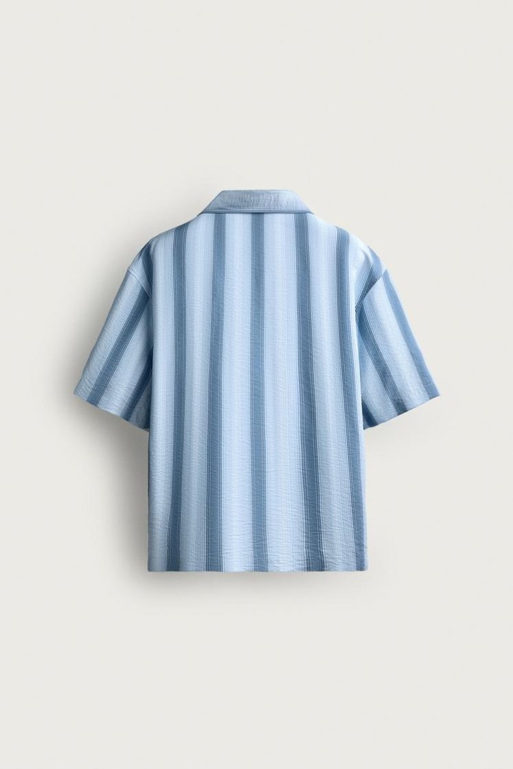 Zara CHEMISE RELAXED FIT À RAYURES — rayures