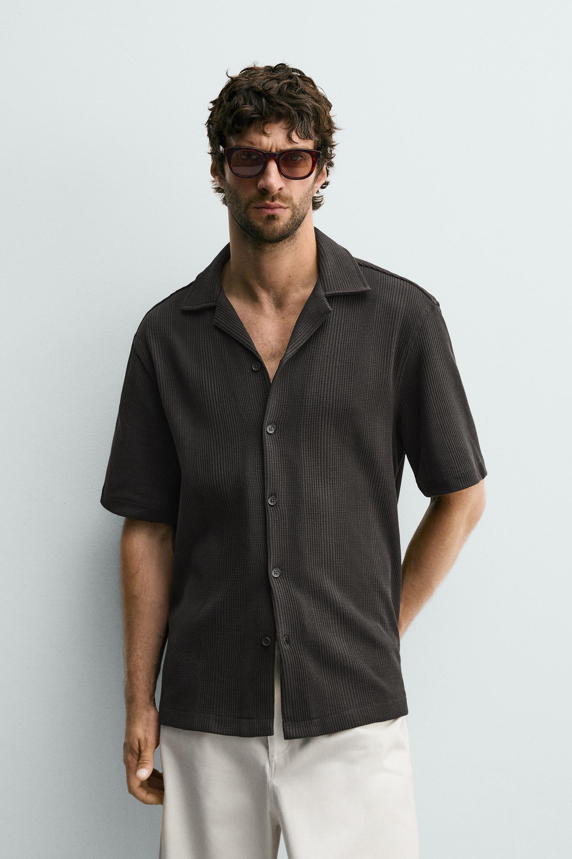 TEXTURED REGULAR FIT SHIRT