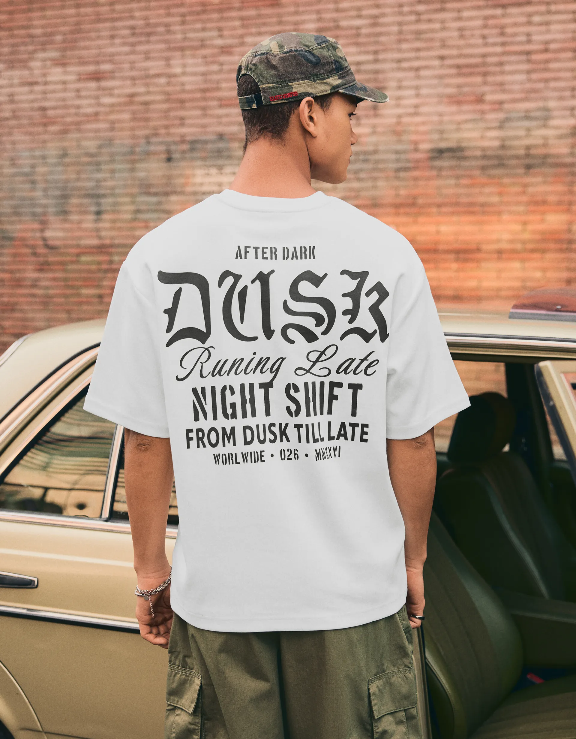 Printed short sleeve plush T-shirt