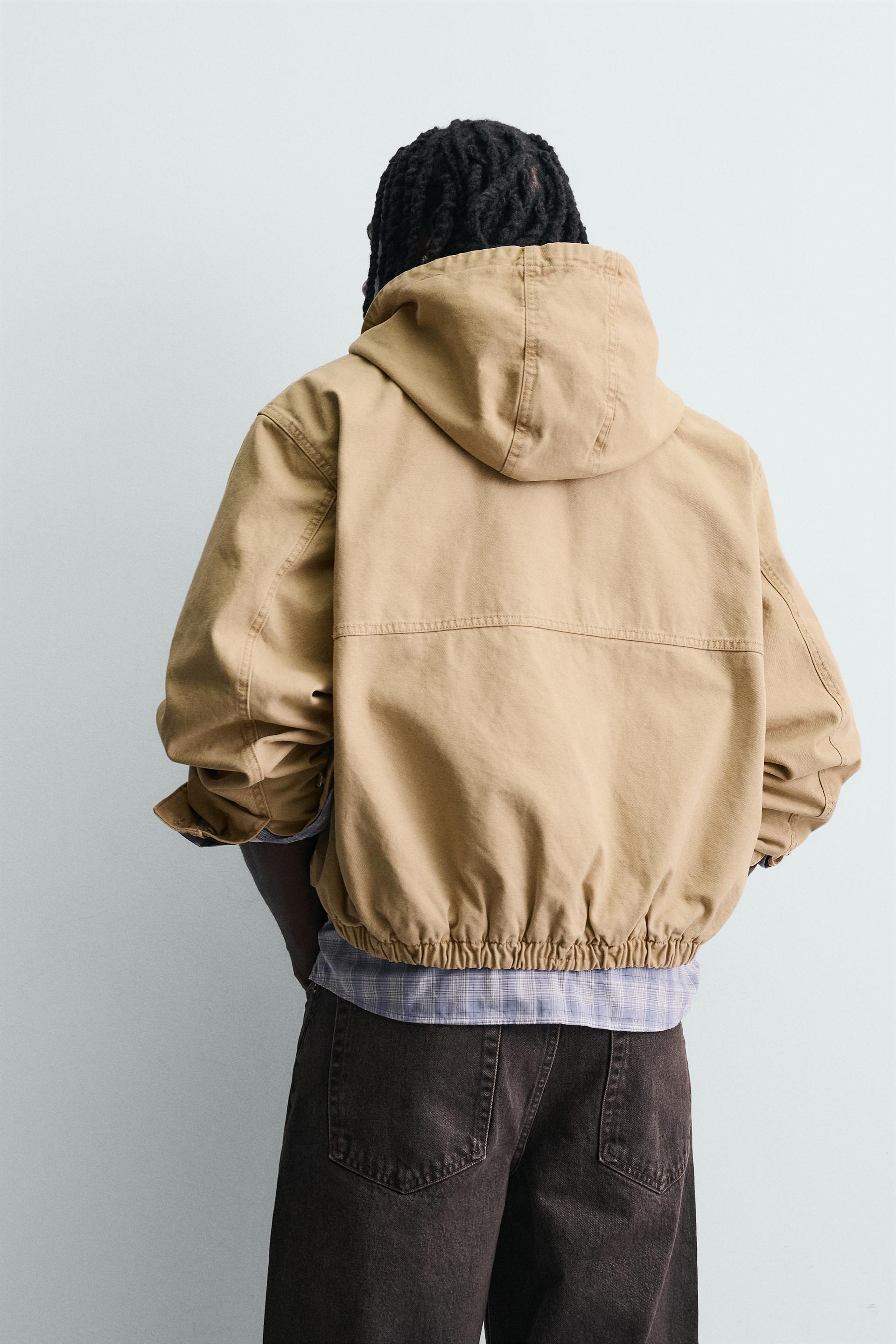 RELAXED FIT HOODED FIREMAN CLASP JACKET