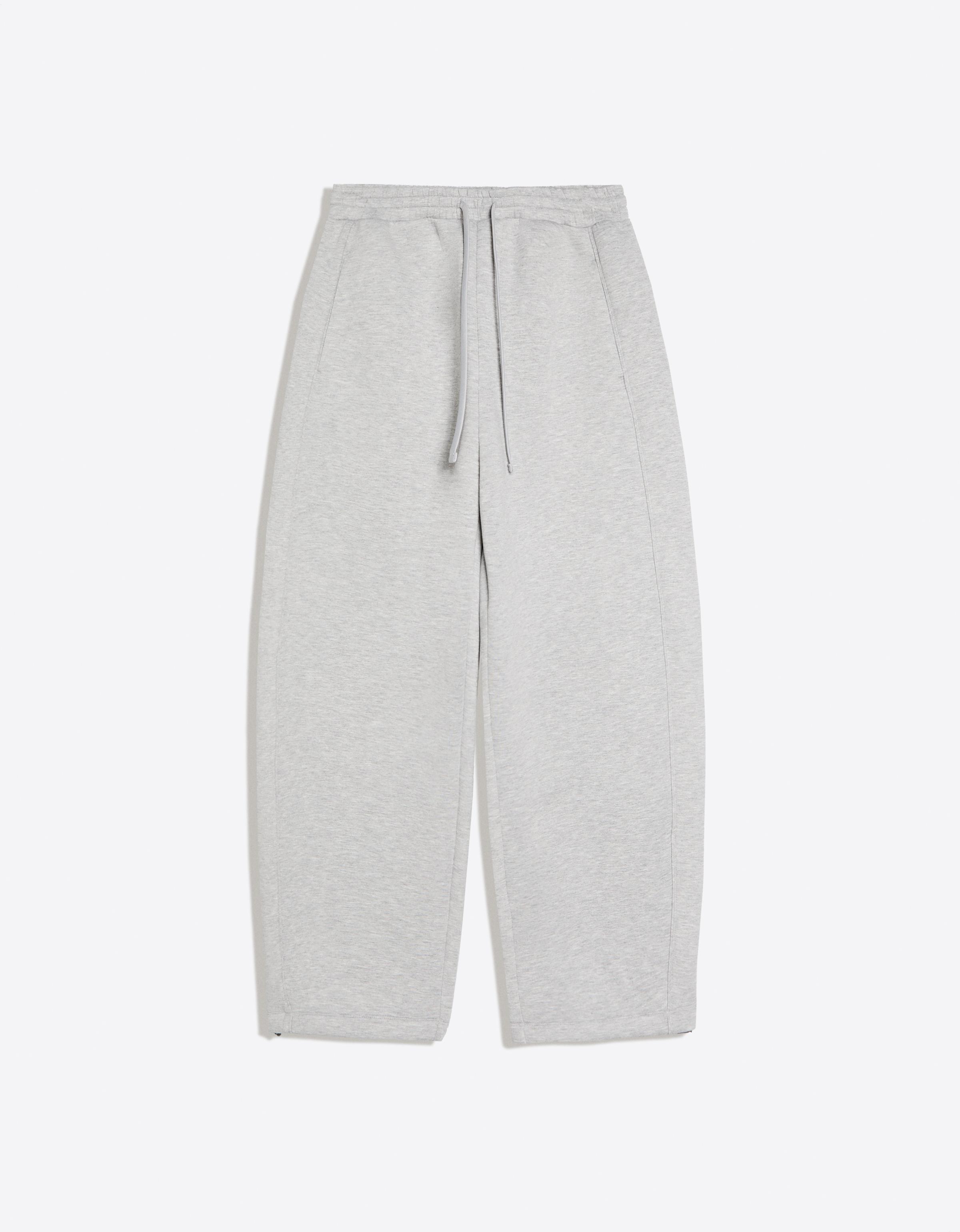 Bershka Pantalon balloon fit technique — Gris
