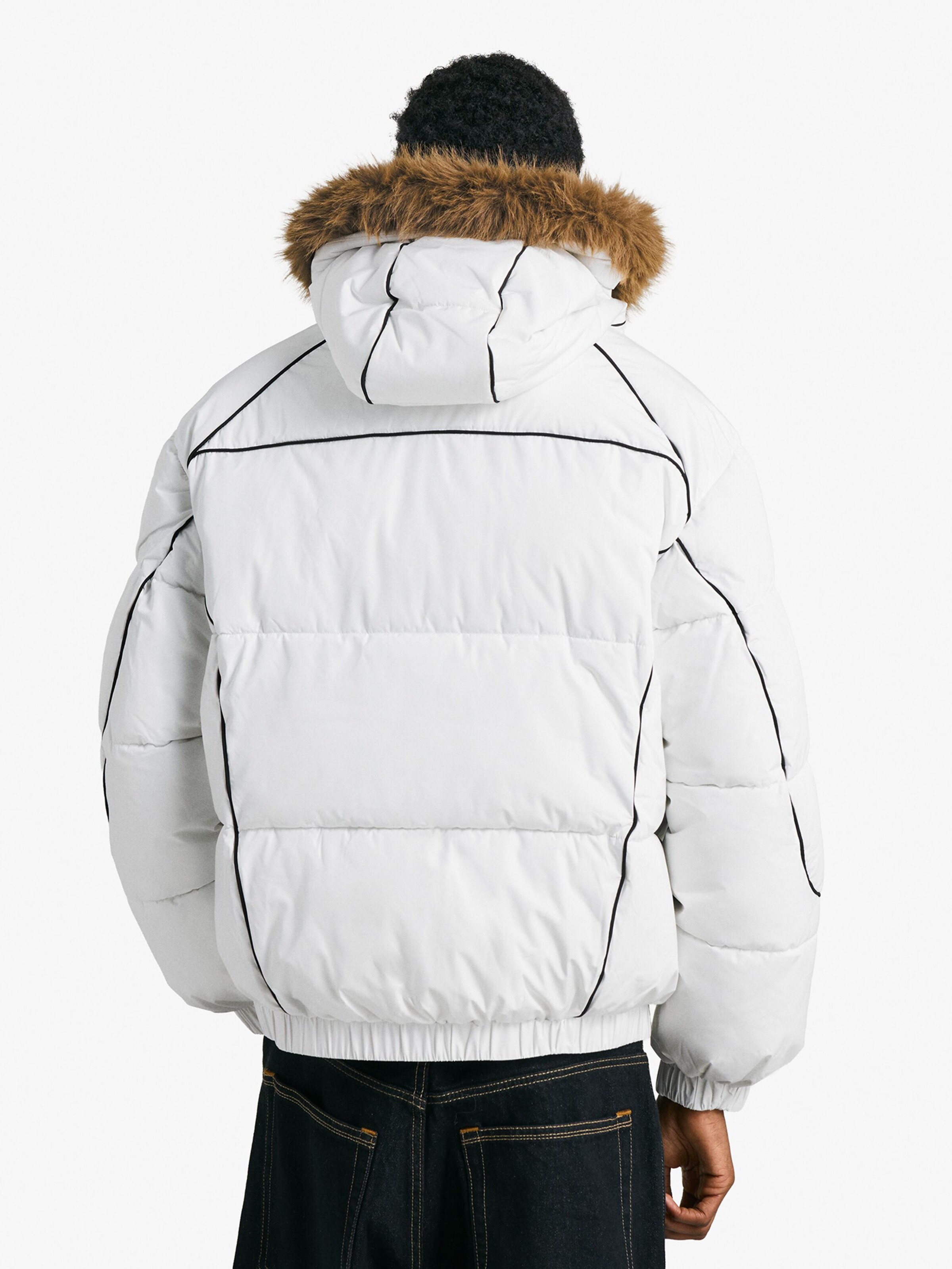 Doudoune Capuche Fausse Fourrure