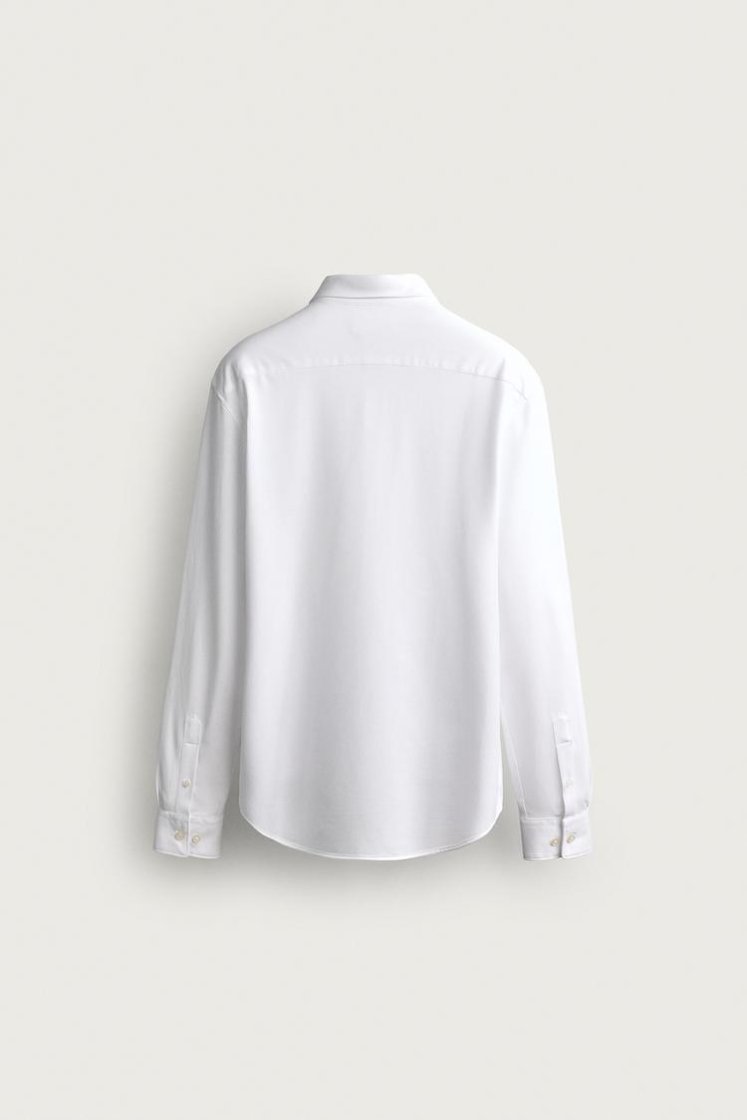 Zara CHEMISE regular fit — Blanc