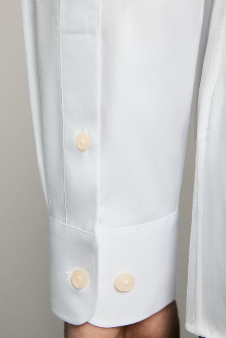 Zara CHEMISE regular fit — Blanc