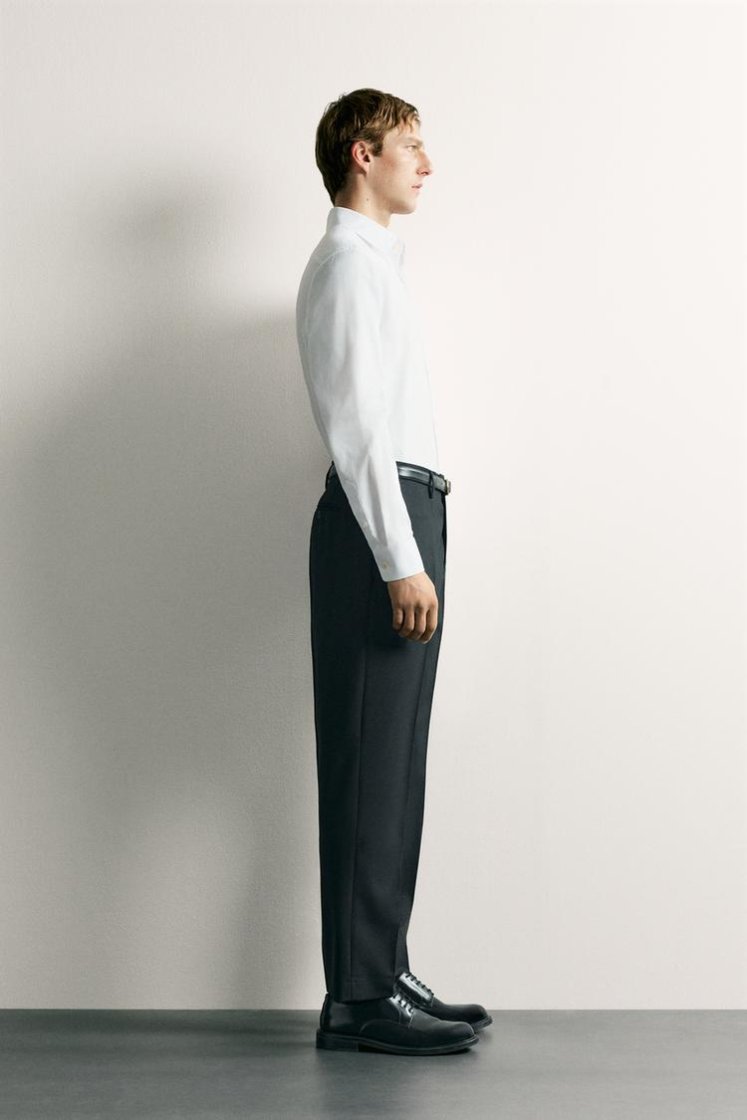Zara CHEMISE regular fit — Blanc