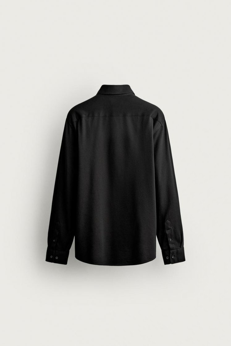 Zara CHEMISE regular fit — Noir