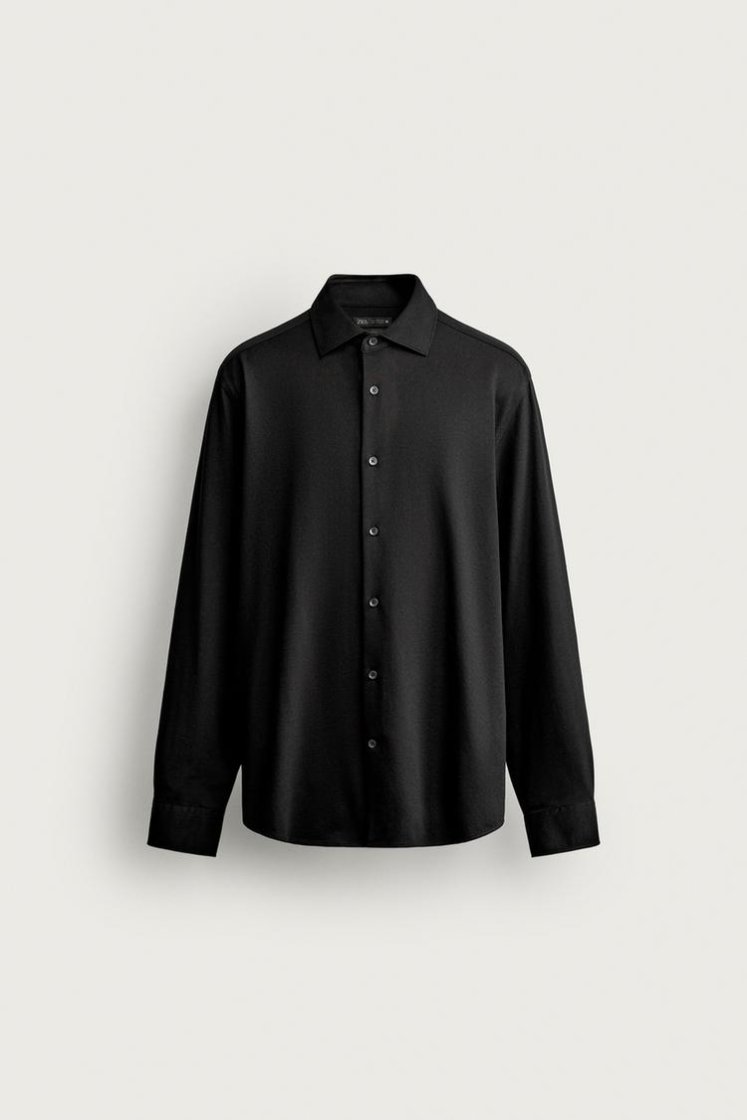 Zara CHEMISE regular fit — Noir
