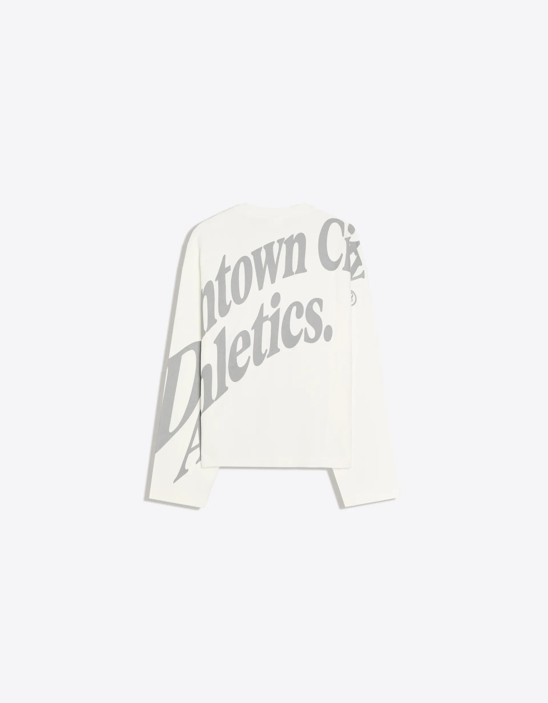 Bershka Plush Printed Sweatshirt — White