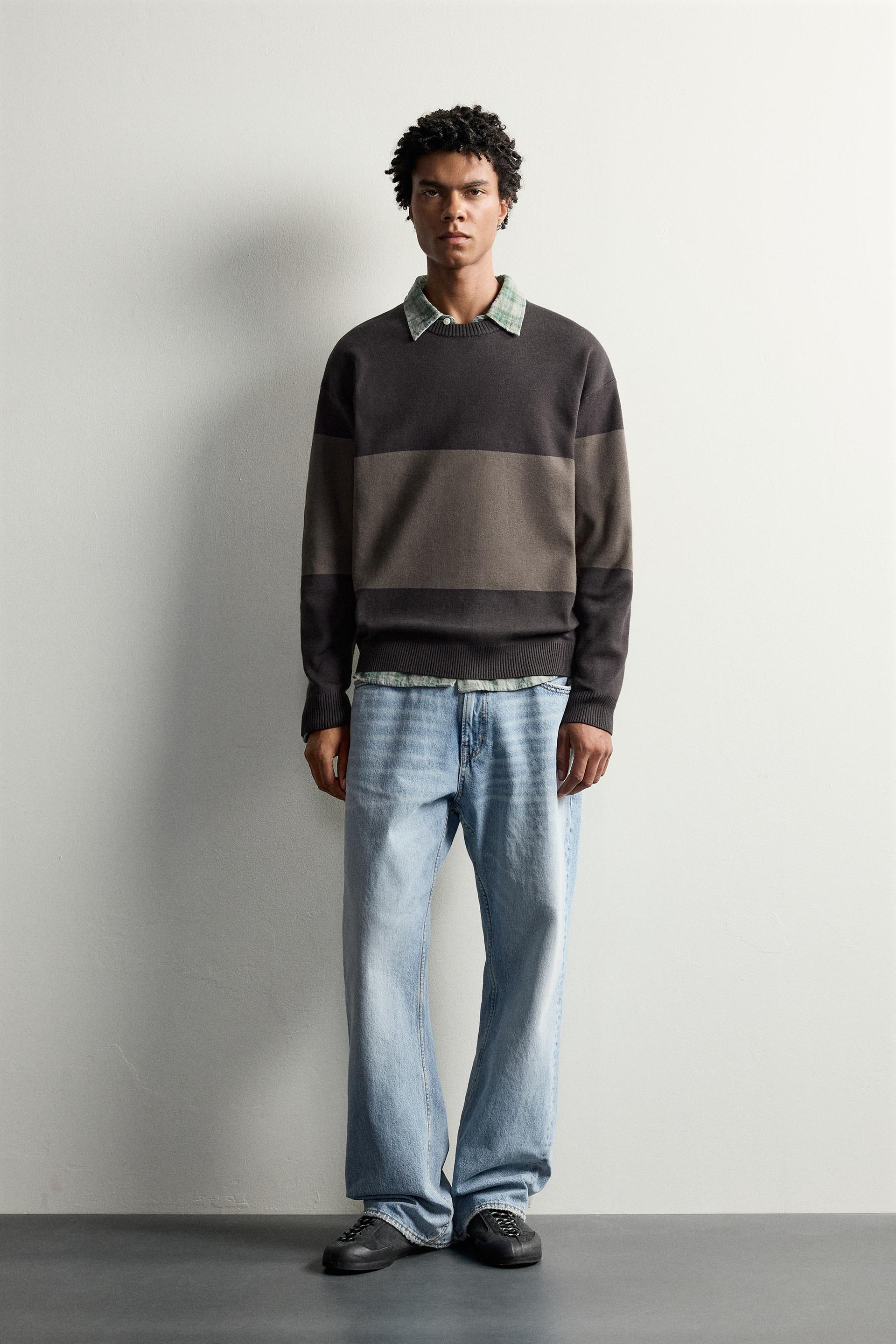Zara Soft Relaxed Knit Pullover — Marron chocolat