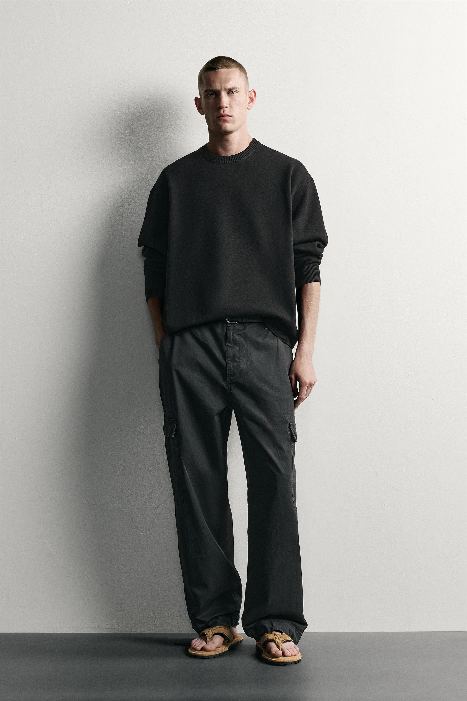 Zara Soft Relaxed Knit Pullover — Noir