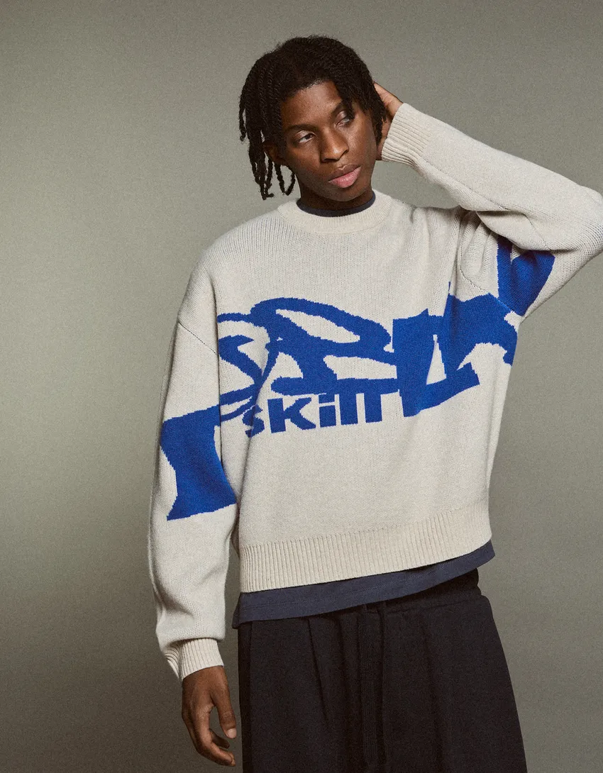 Sweat Jacquard Graphique