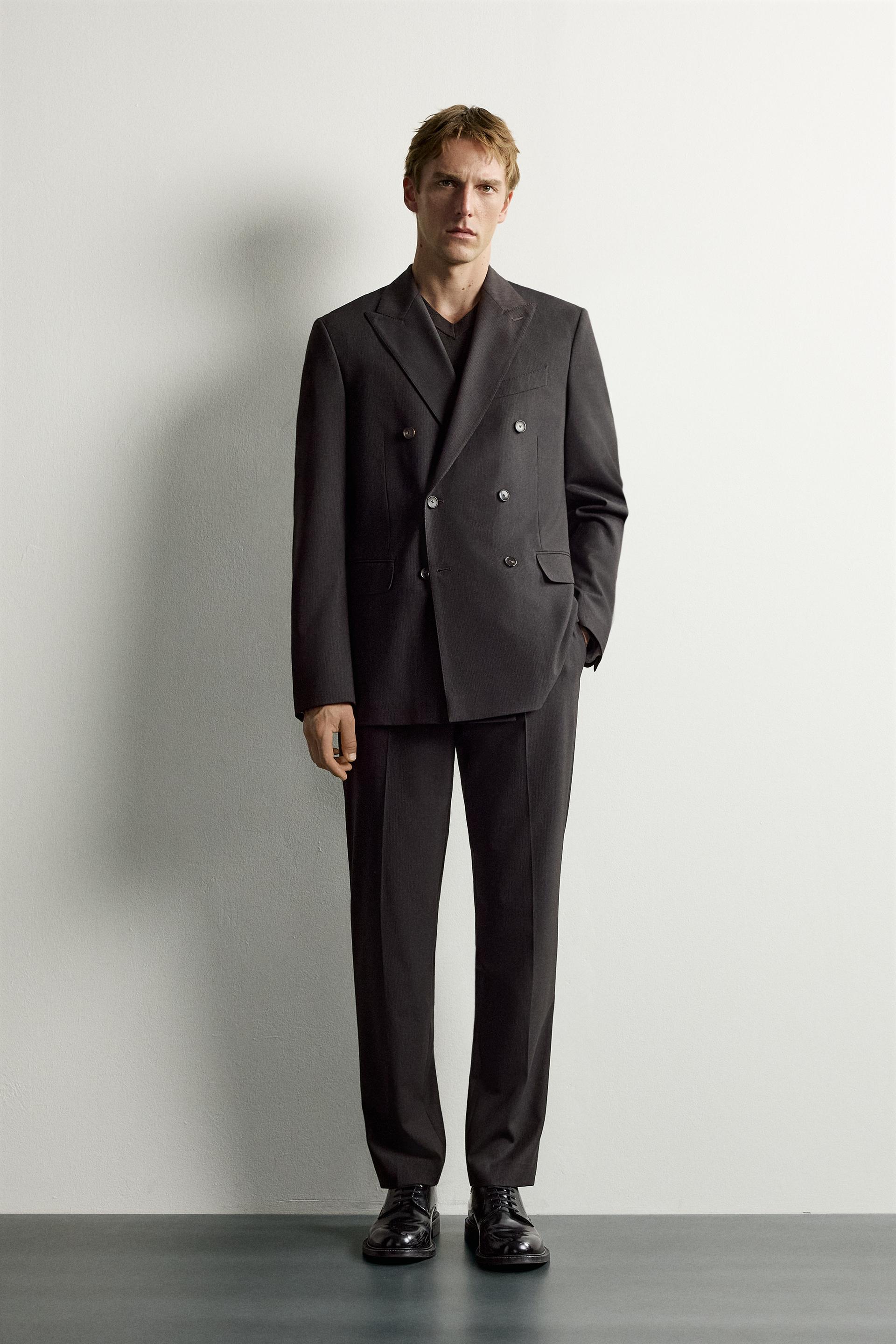 Pantalon Costume Rayé