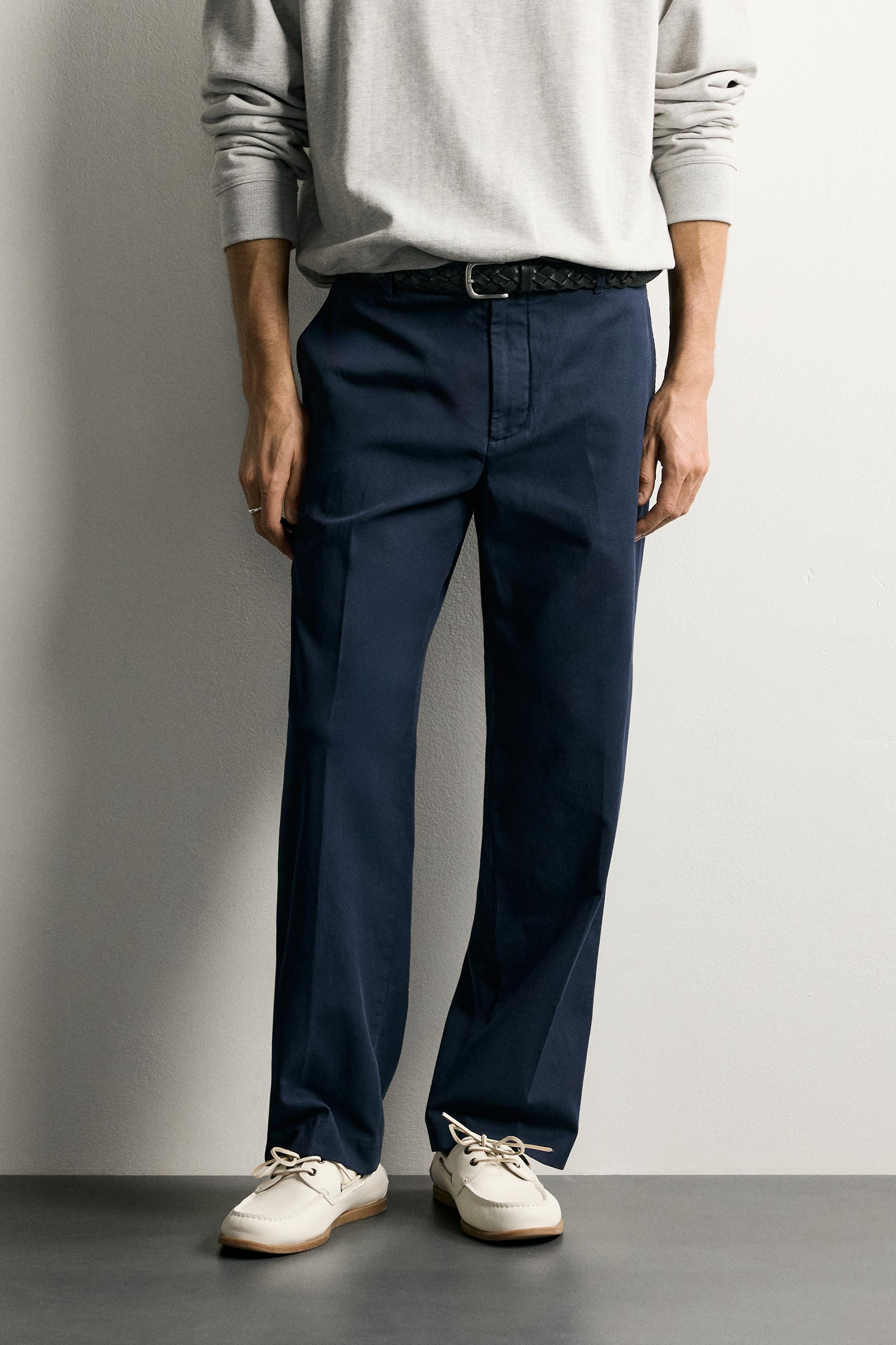 Pantalon Relax Délavé Coton-Lin