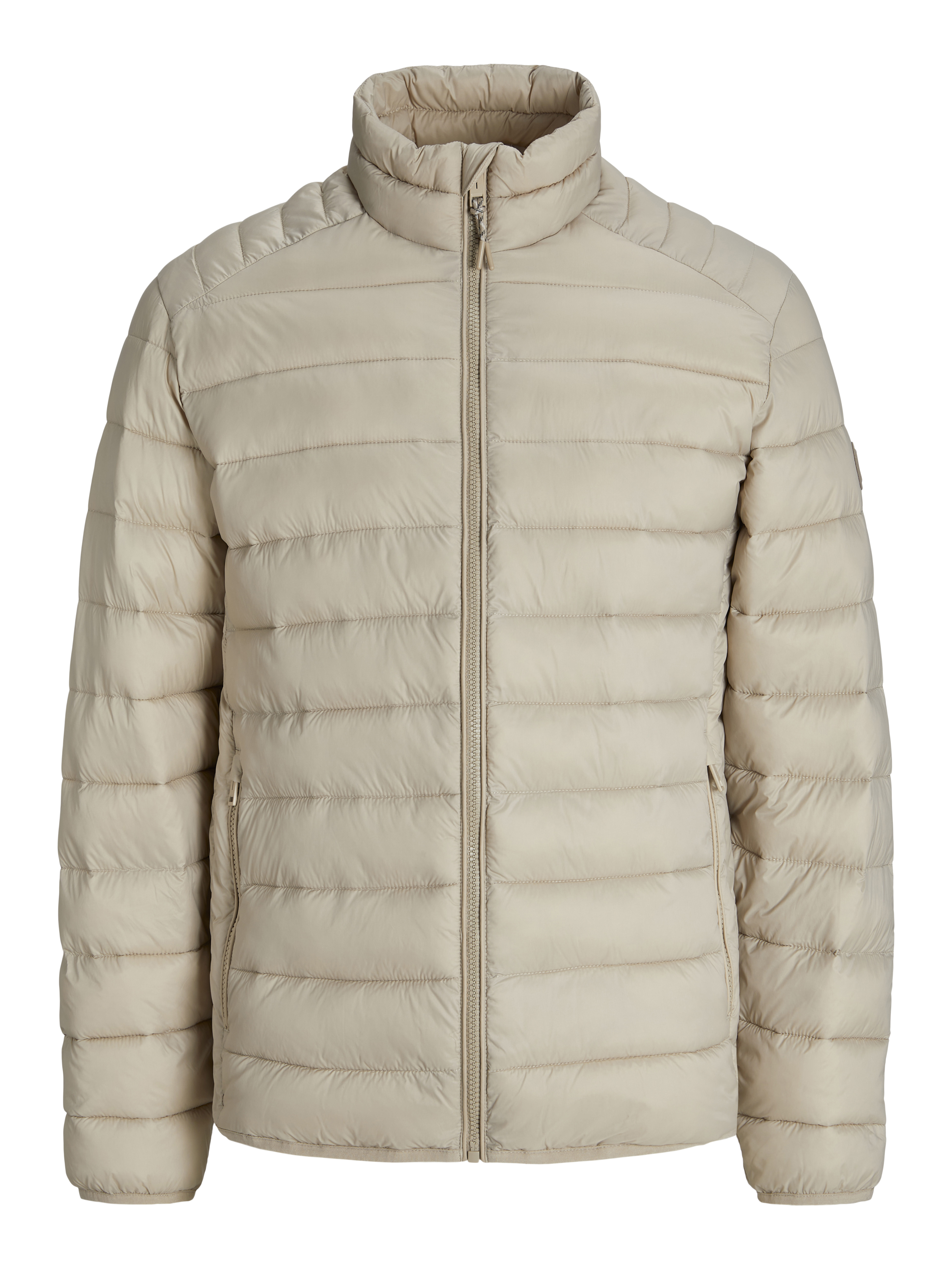 Lightweight Puffer Jacket — Beige