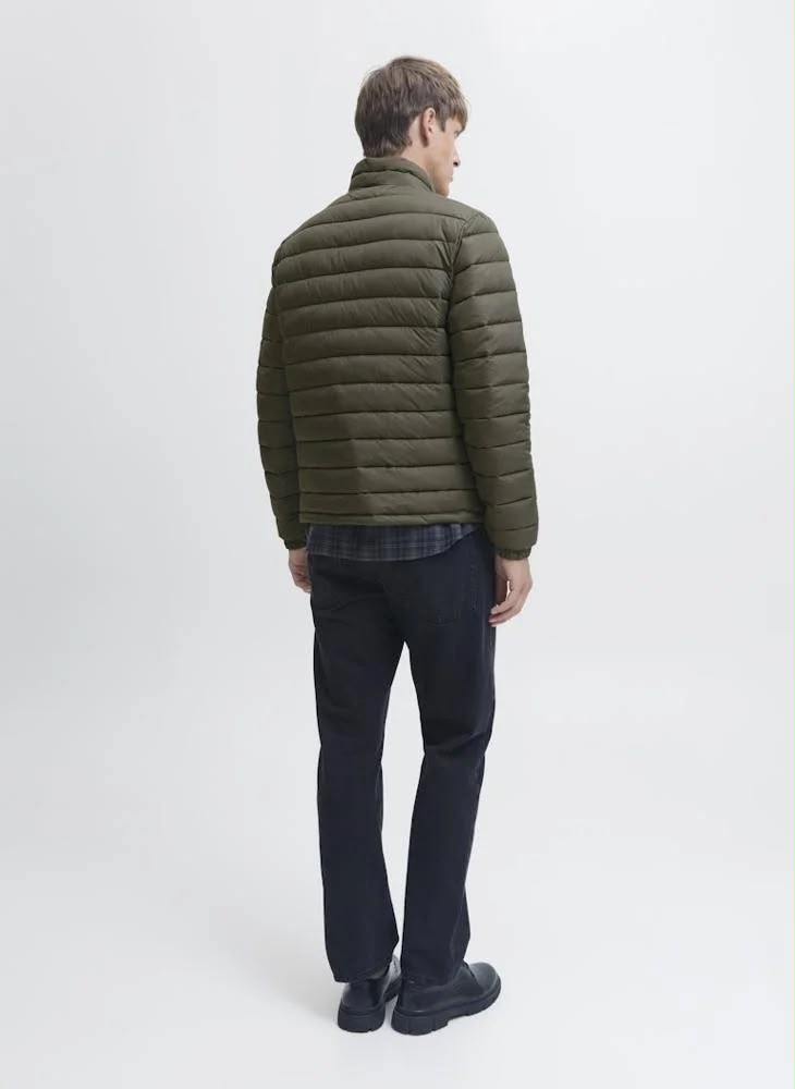 Lightweight Puffer Jacket — Olive