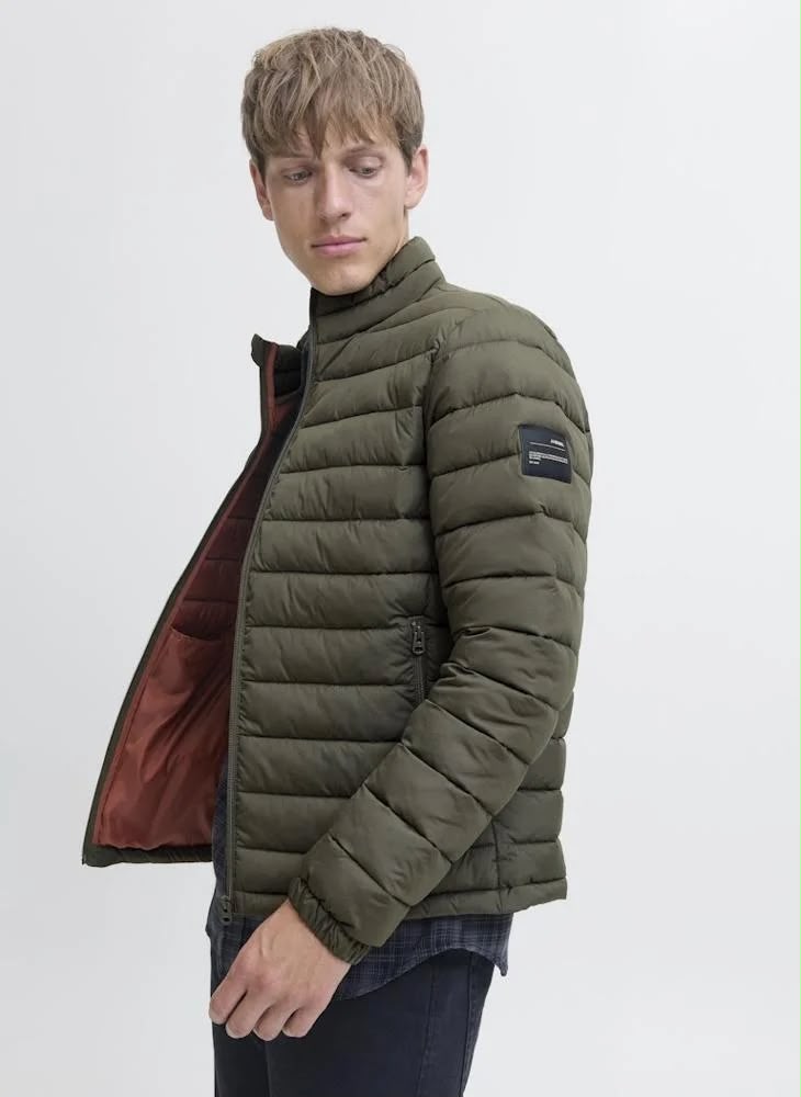 Lightweight Puffer Jacket — Olive
