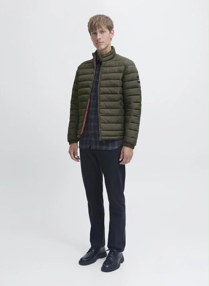 Lightweight Puffer Jacket — Olive