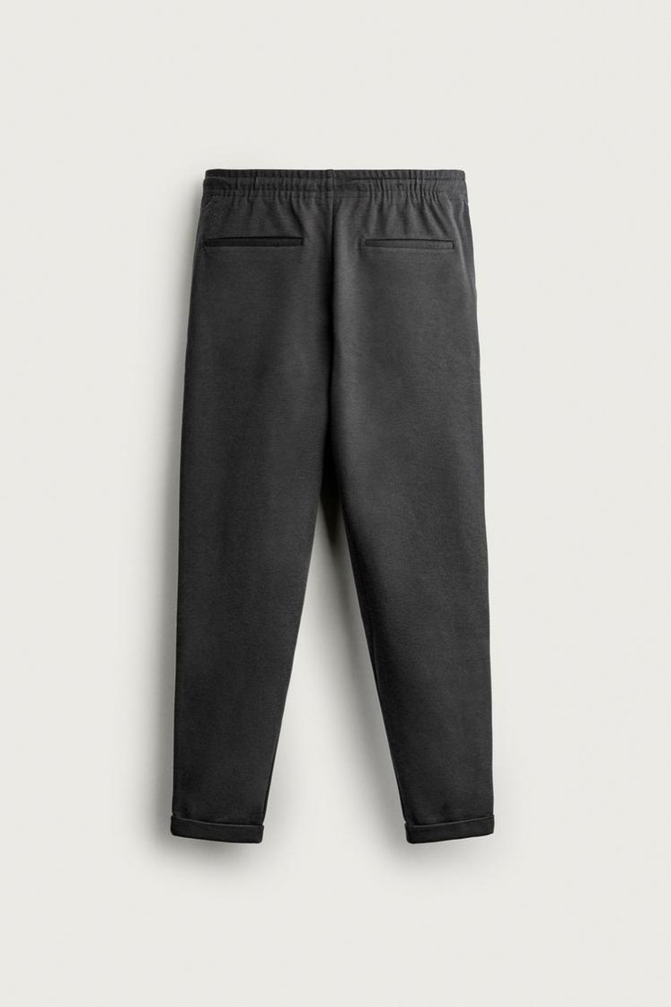 Zara Easy Care Regular Trouser — Plomb